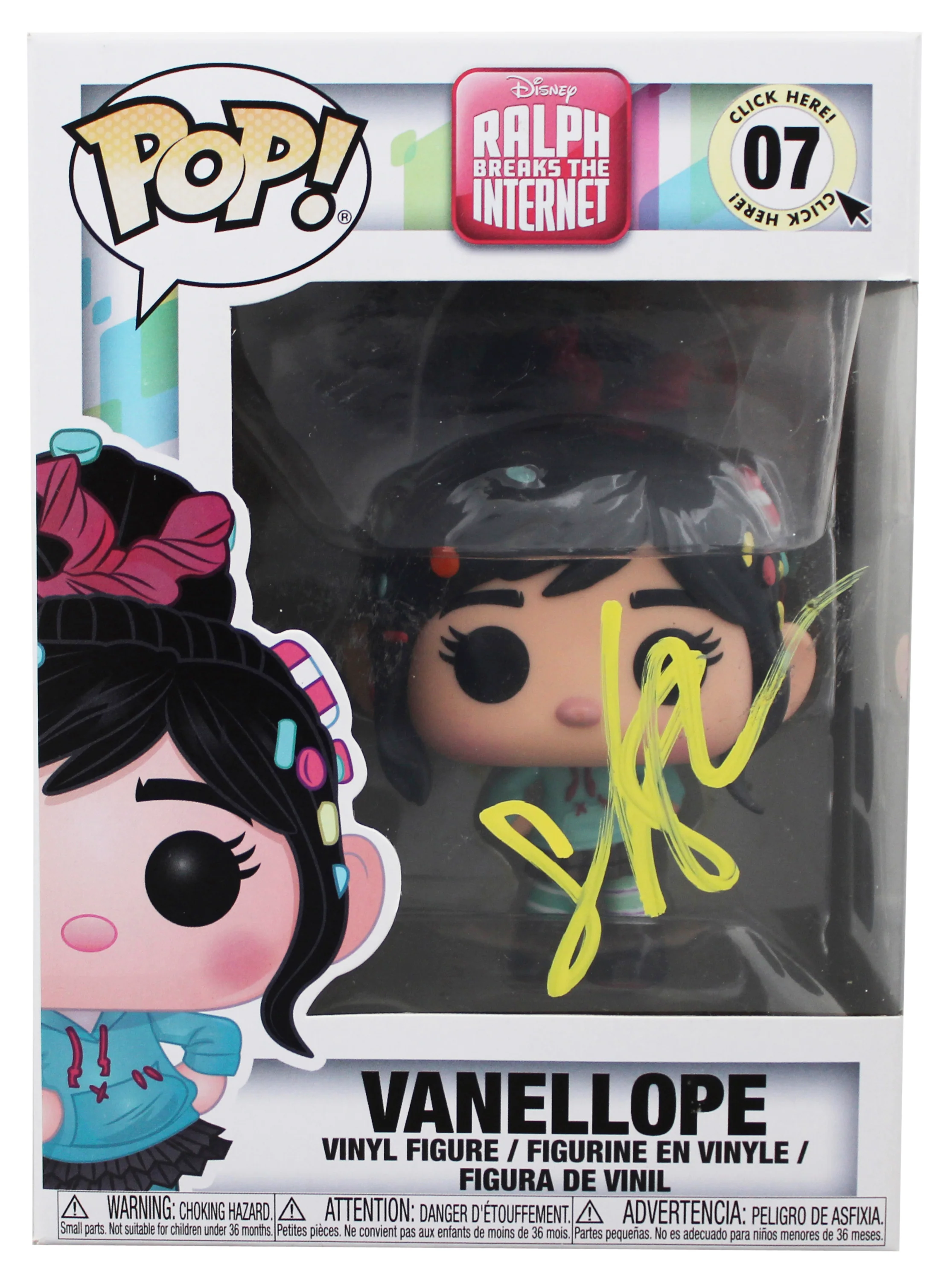 Sarah Silverman Wreck It Ralph Signed #07 Funko Pop Vinyl Figure BAS #BU60491 - Image 2