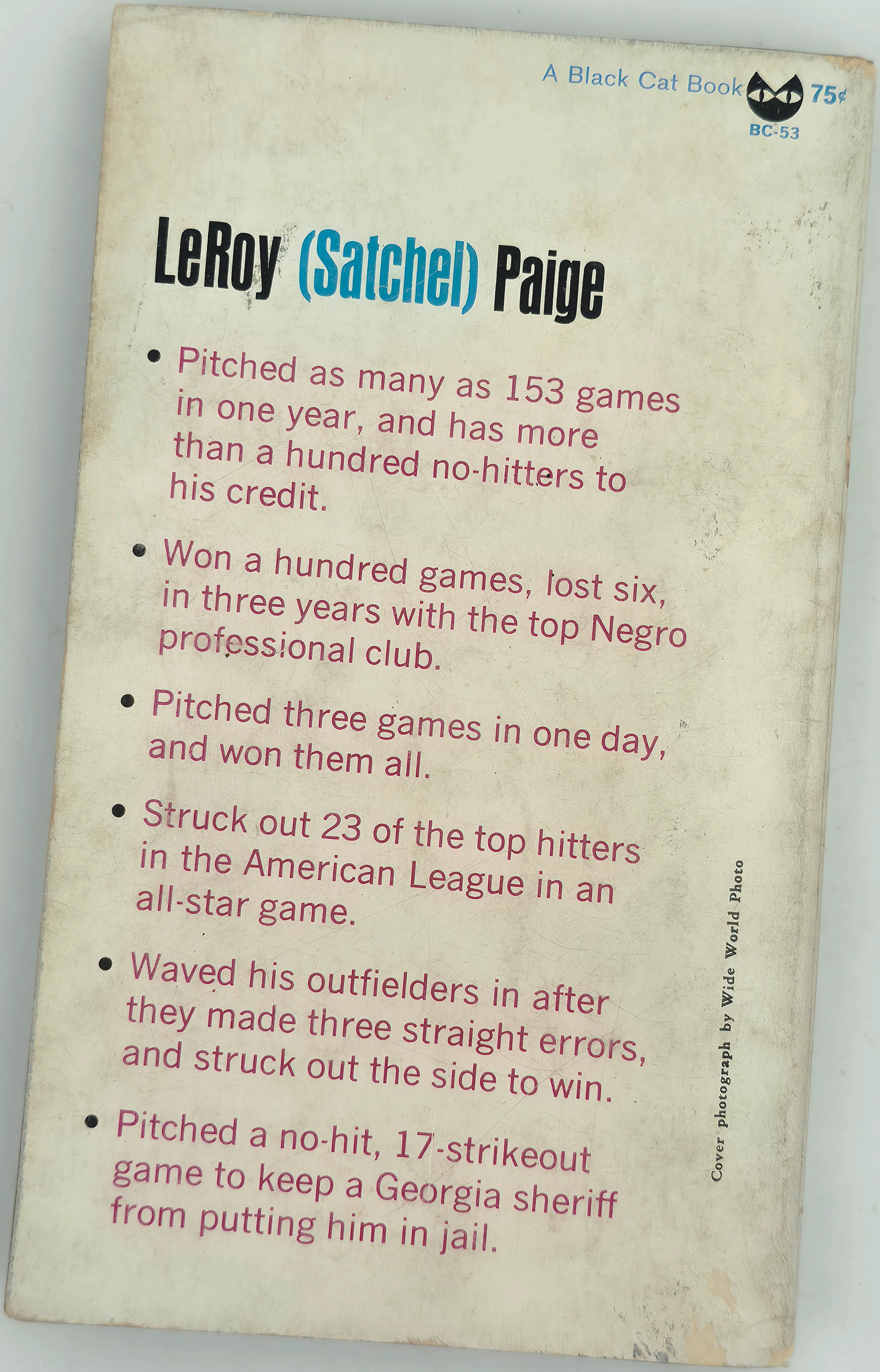 Satchel Paige Autographed Maybe I'll Pitch Forever Book Negro Leagues "Best Wishes" Beckett BAS #AE43590 - Image 5