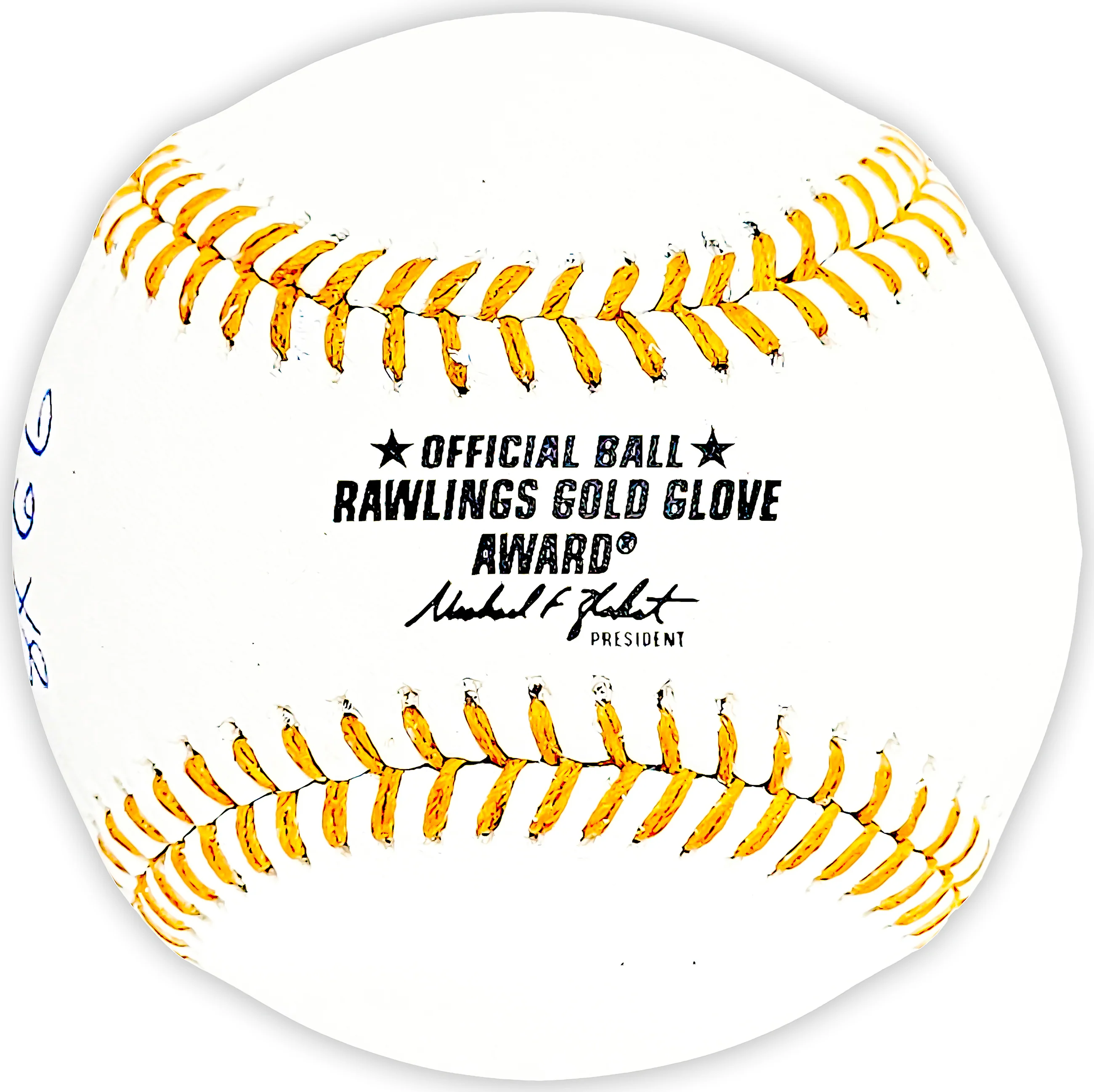 Scott Rolen Autographed Official Gold Glove Logo MLB Baseball St. Louis Cardinals "8X GG" Beckett BAS Witness Stock #215685 - Image 3