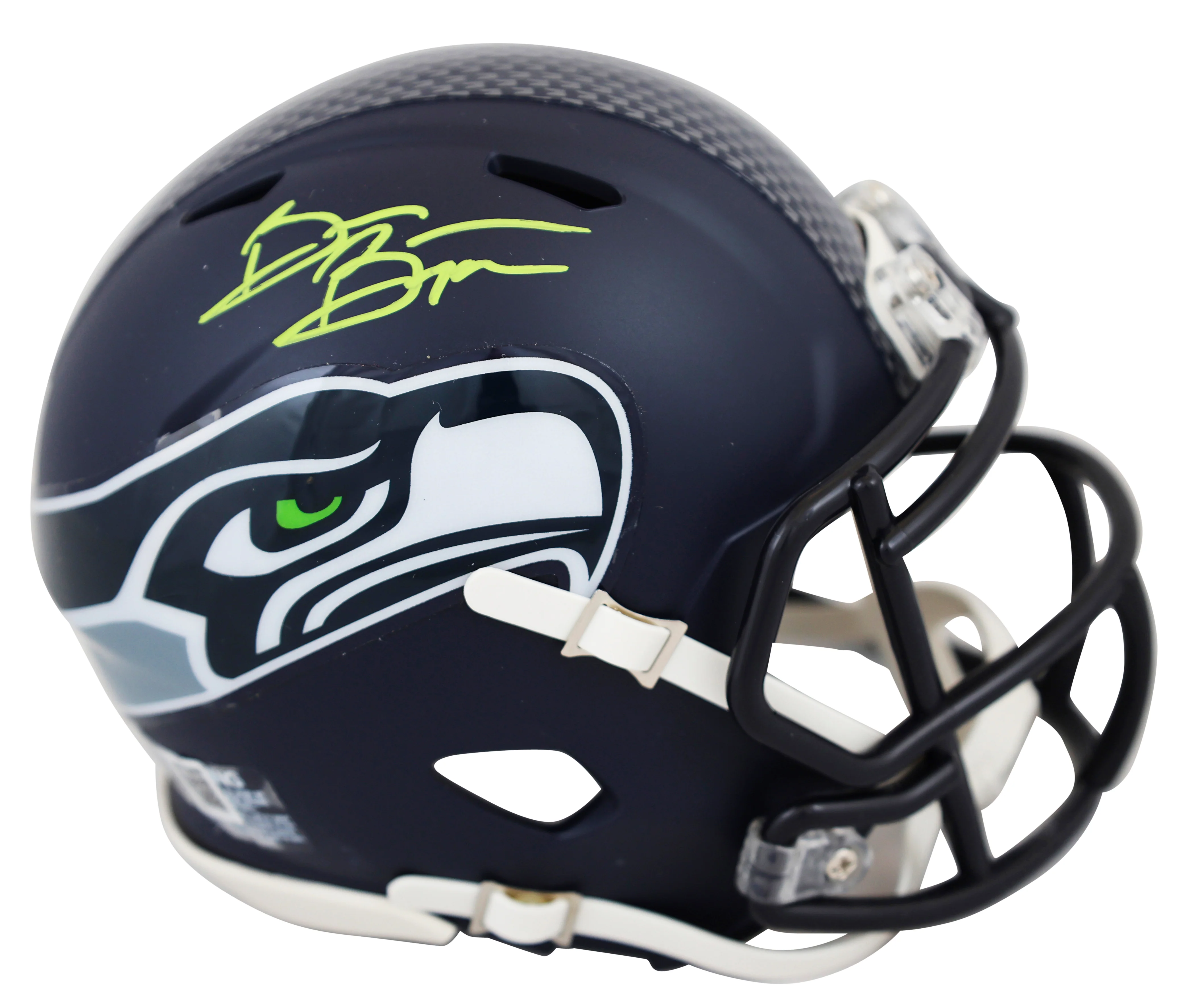 Seahawks Brian Bosworth Authentic Signed Speed Mini Helmet BAS Witnessed - Image 2