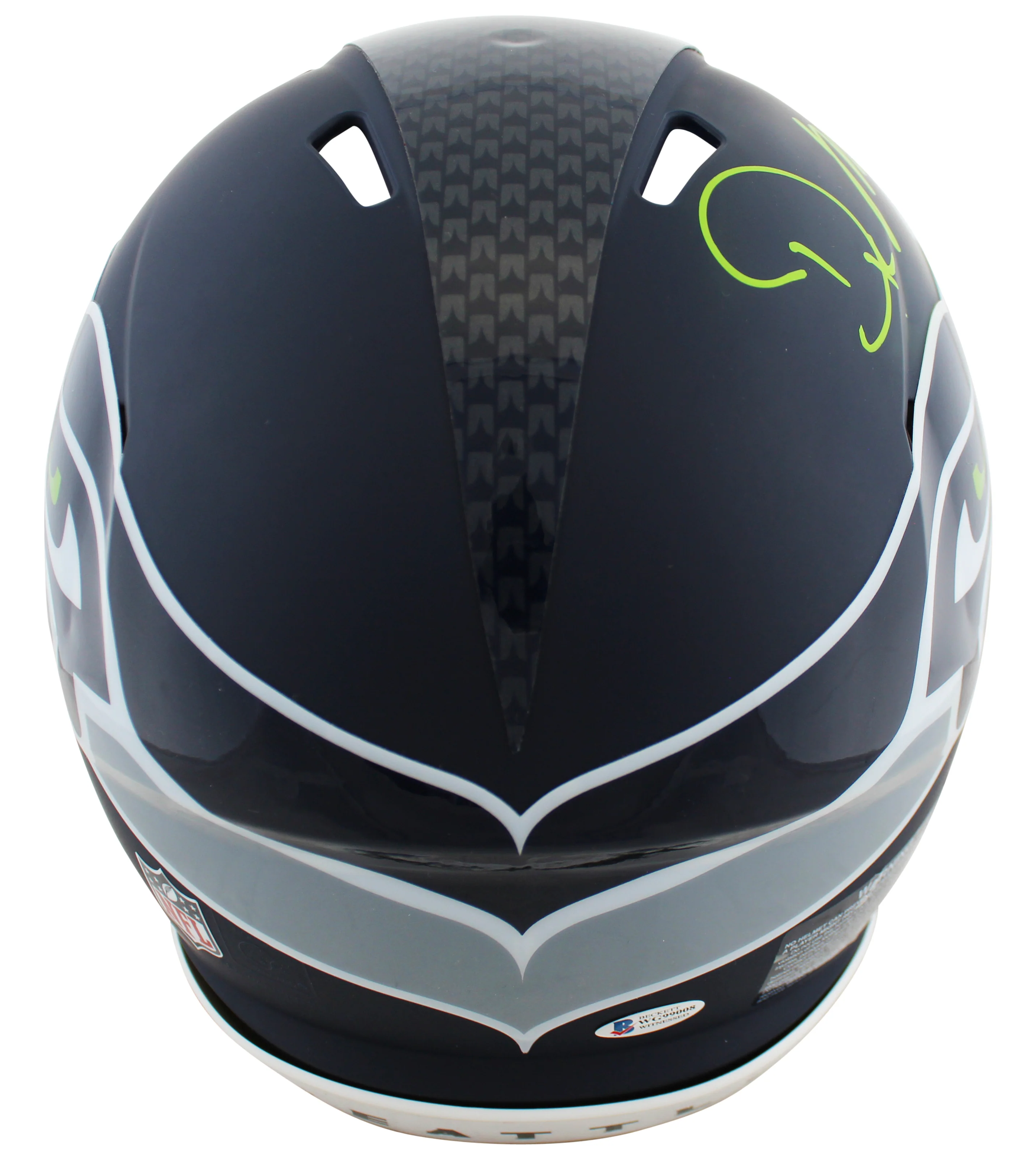 Seahawks DK Metcalf "Wolverine" Signed F/S Speed Proline Helmet w/ Case BAS Wit - Image 4