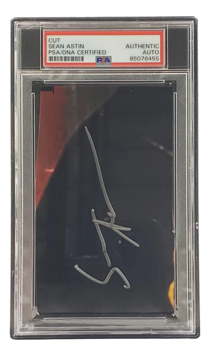 Sean Astin Signed Slabbed Cut Signature PSA/DNA 85076455