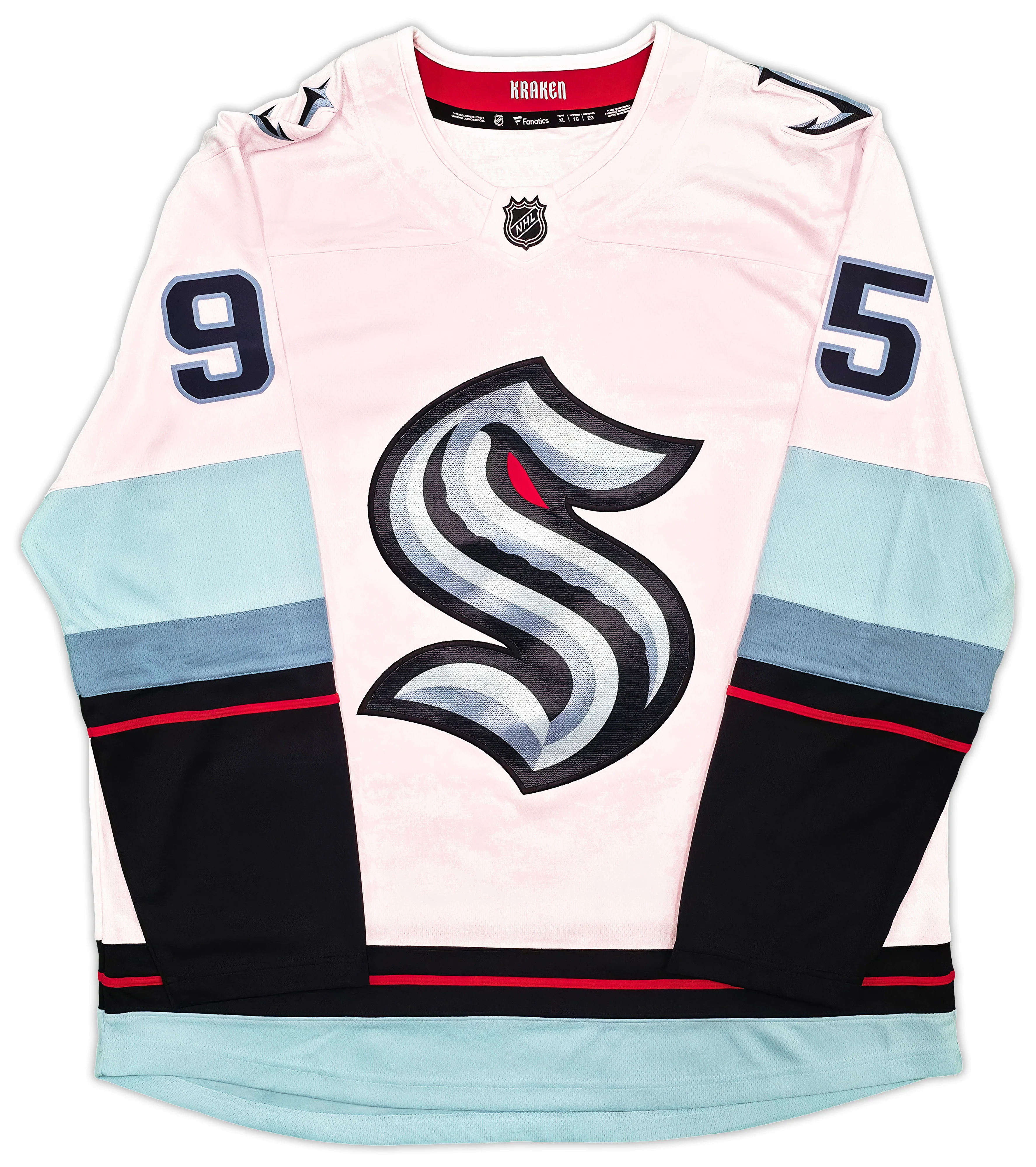 Seattle Kraken Andre Burakovsky Autographed White Fanatics Jersey Size XL Fanatics Holo Stock #257000 - Image 5
