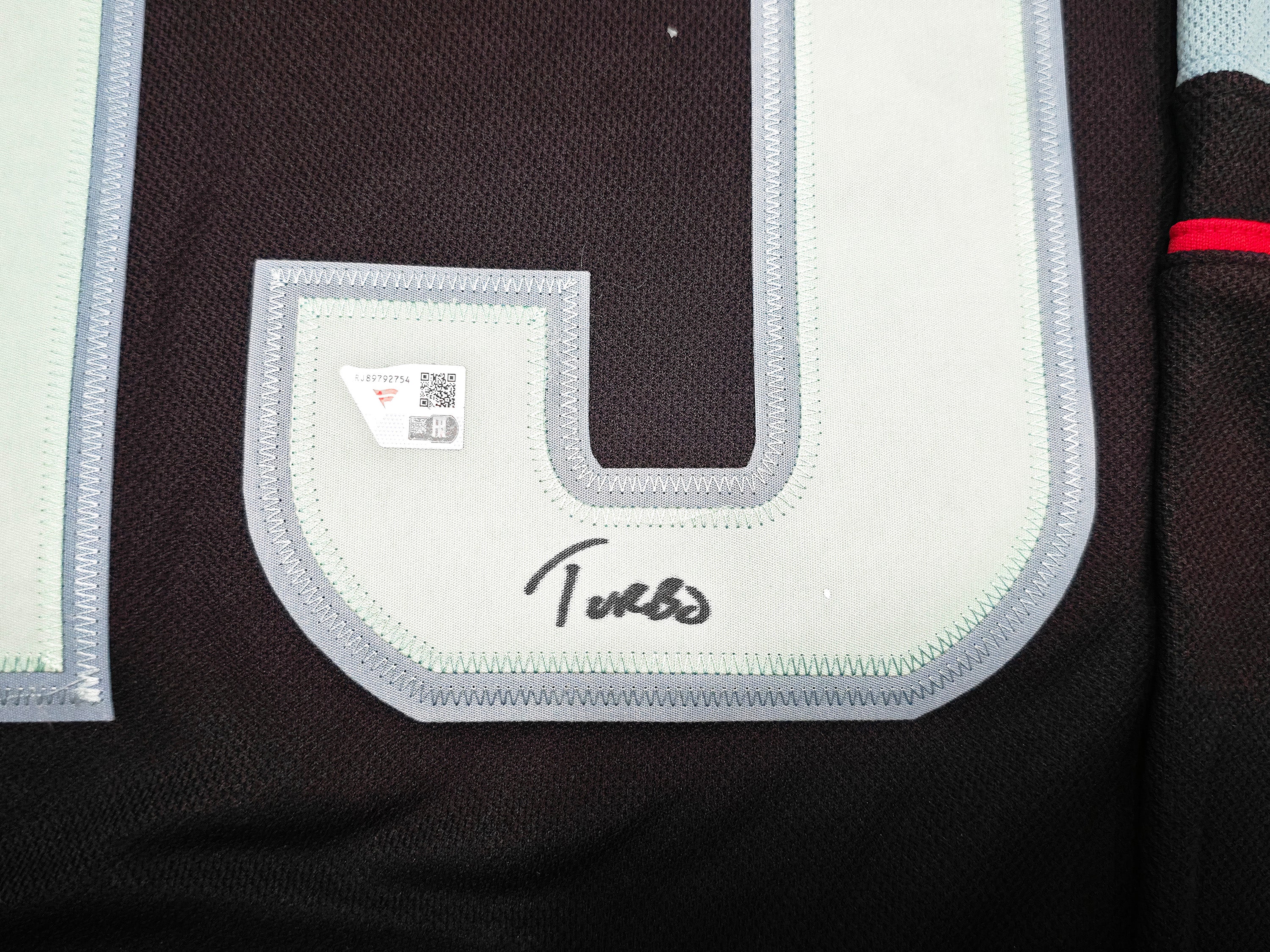 Seattle Kraken Brandon Tanev Autographed Blue Adidas Authentic Primegreen Inaugural Season Jersey Size 54 "Turbo" Fanatics Holo Stock #257013 - Image 4