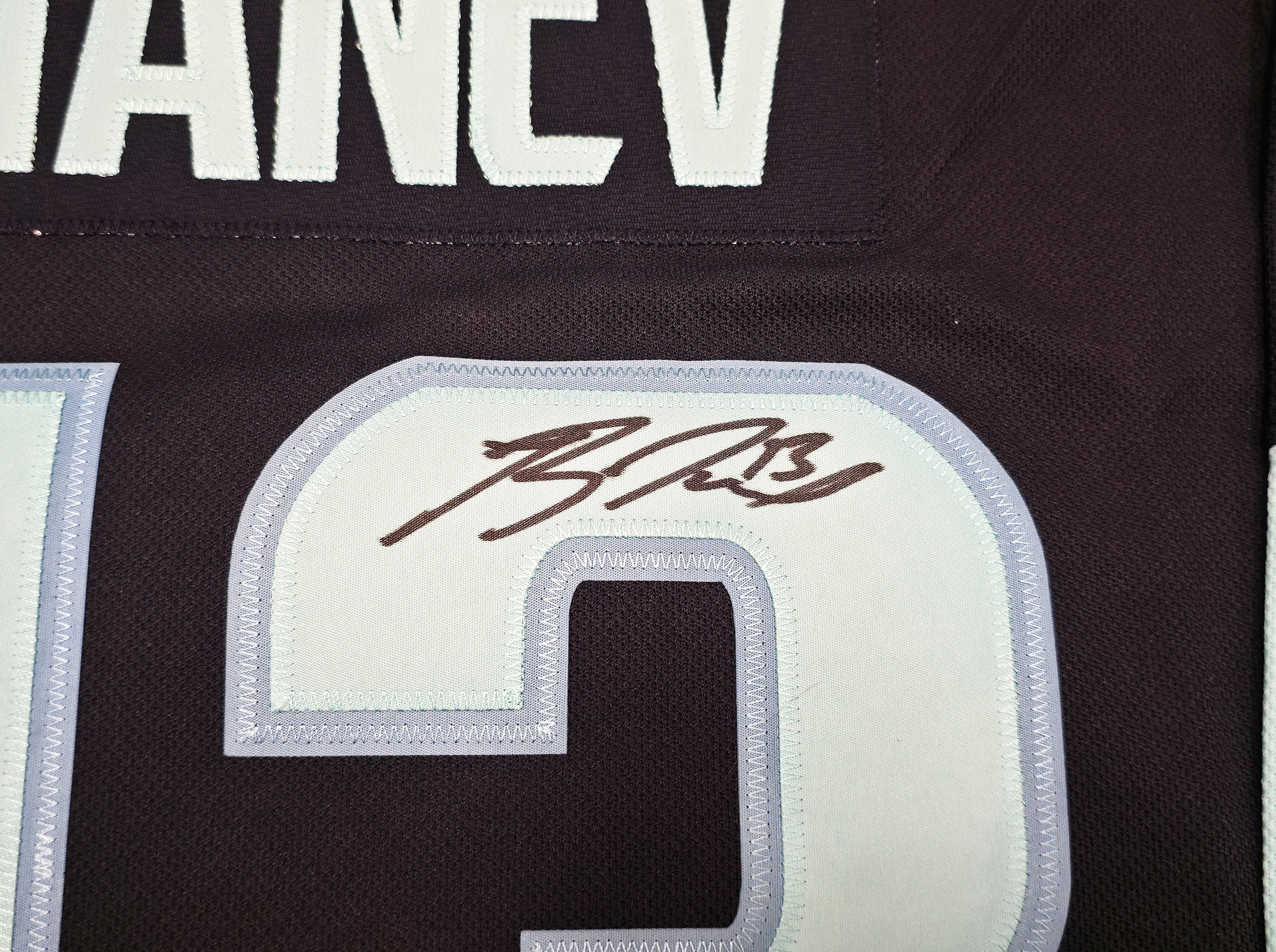 Seattle Kraken Brandon Tanev Autographed Blue Adidas Authentic Primegreen Jersey Size 54 Fanatics Holo Stock #254457 - Image 3