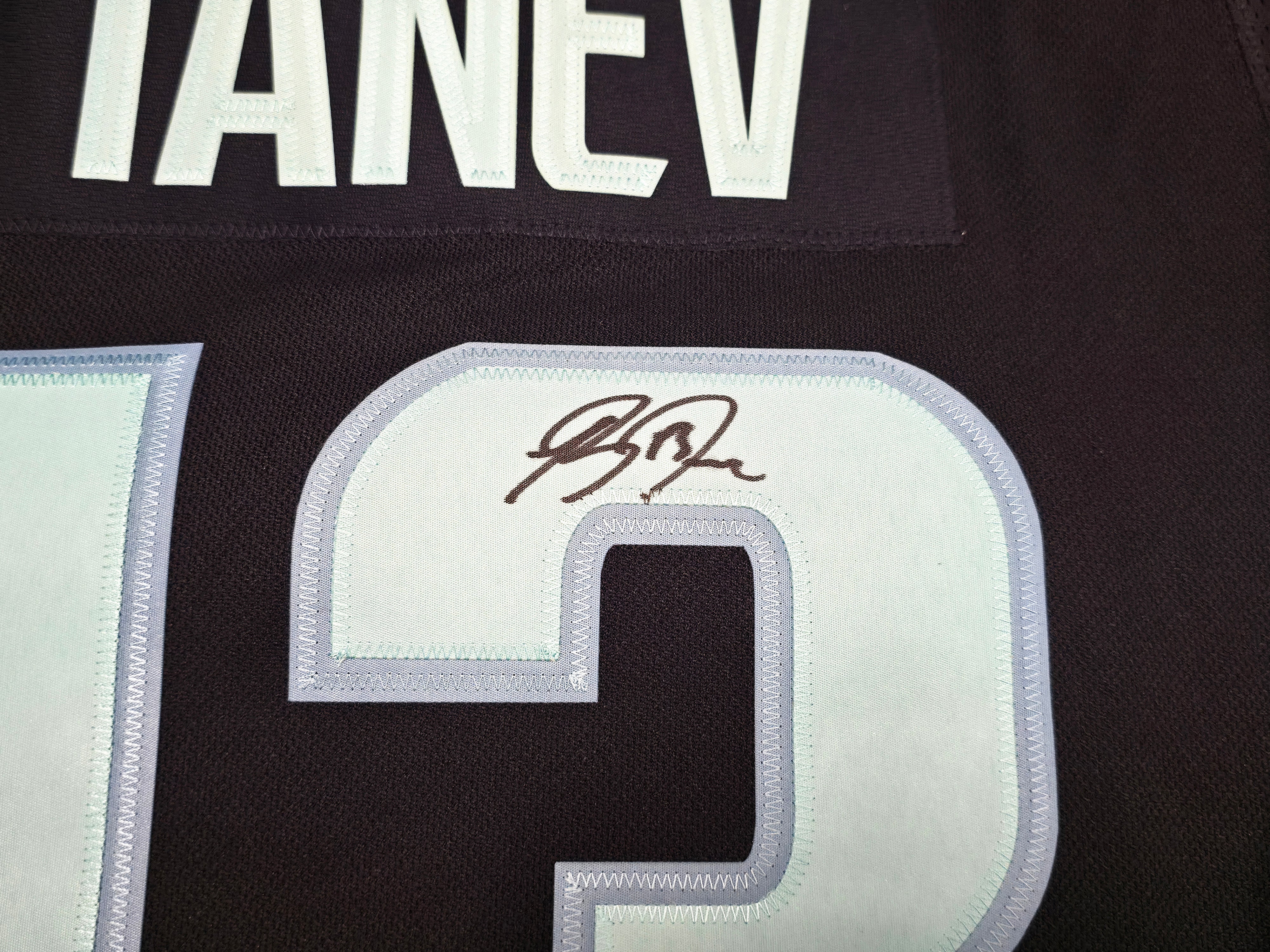 Seattle Kraken Brandon Tanev Autographed Blue Adidas Authentic Primegreen Jersey Size 54 Fanatics Holo Stock #254458 - Image 3