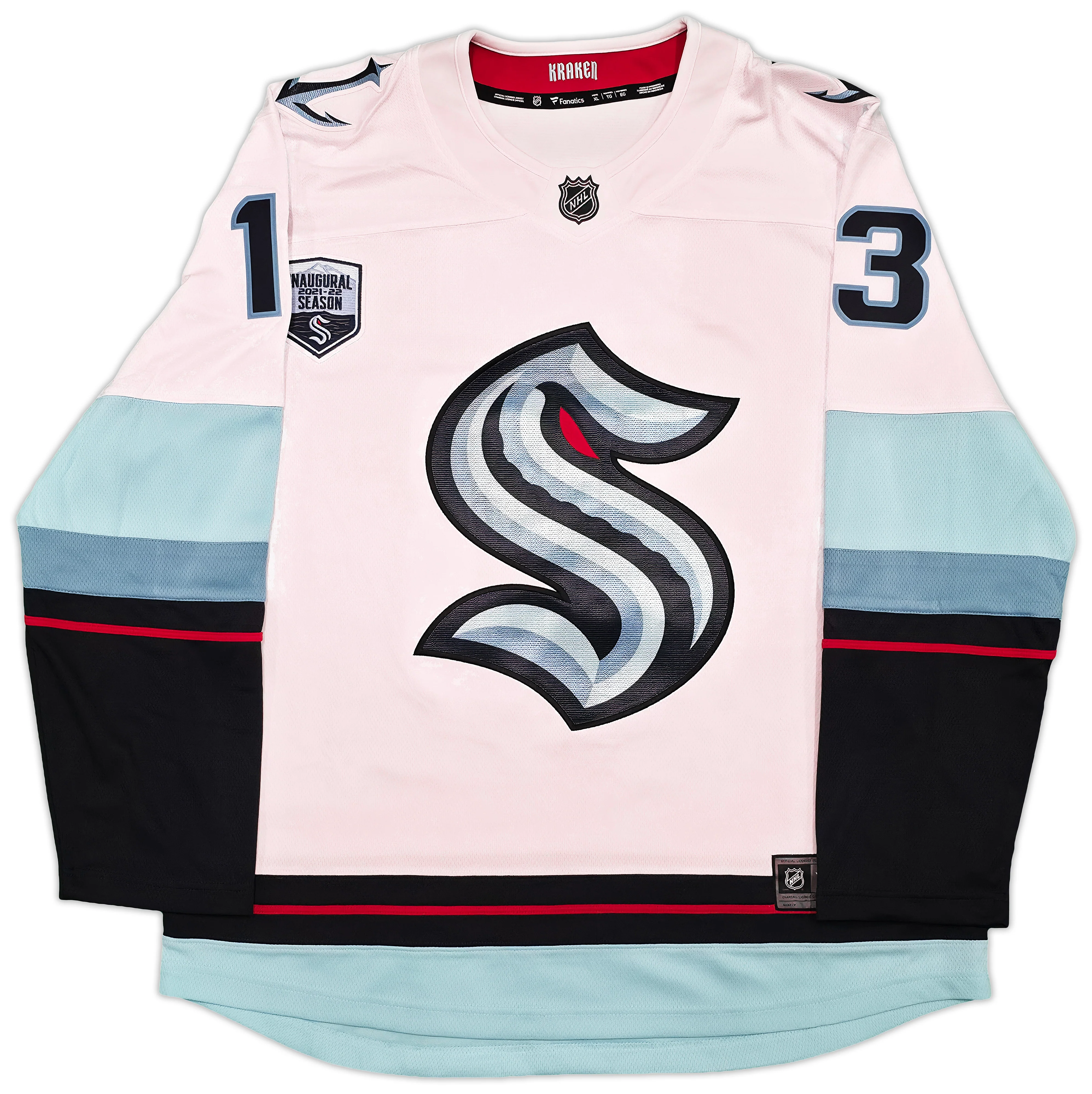 Seattle Kraken Brandon Tanev Autographed White Fanatics Jersey Size XL Fanatics Holo Stock #254455 - Image 5