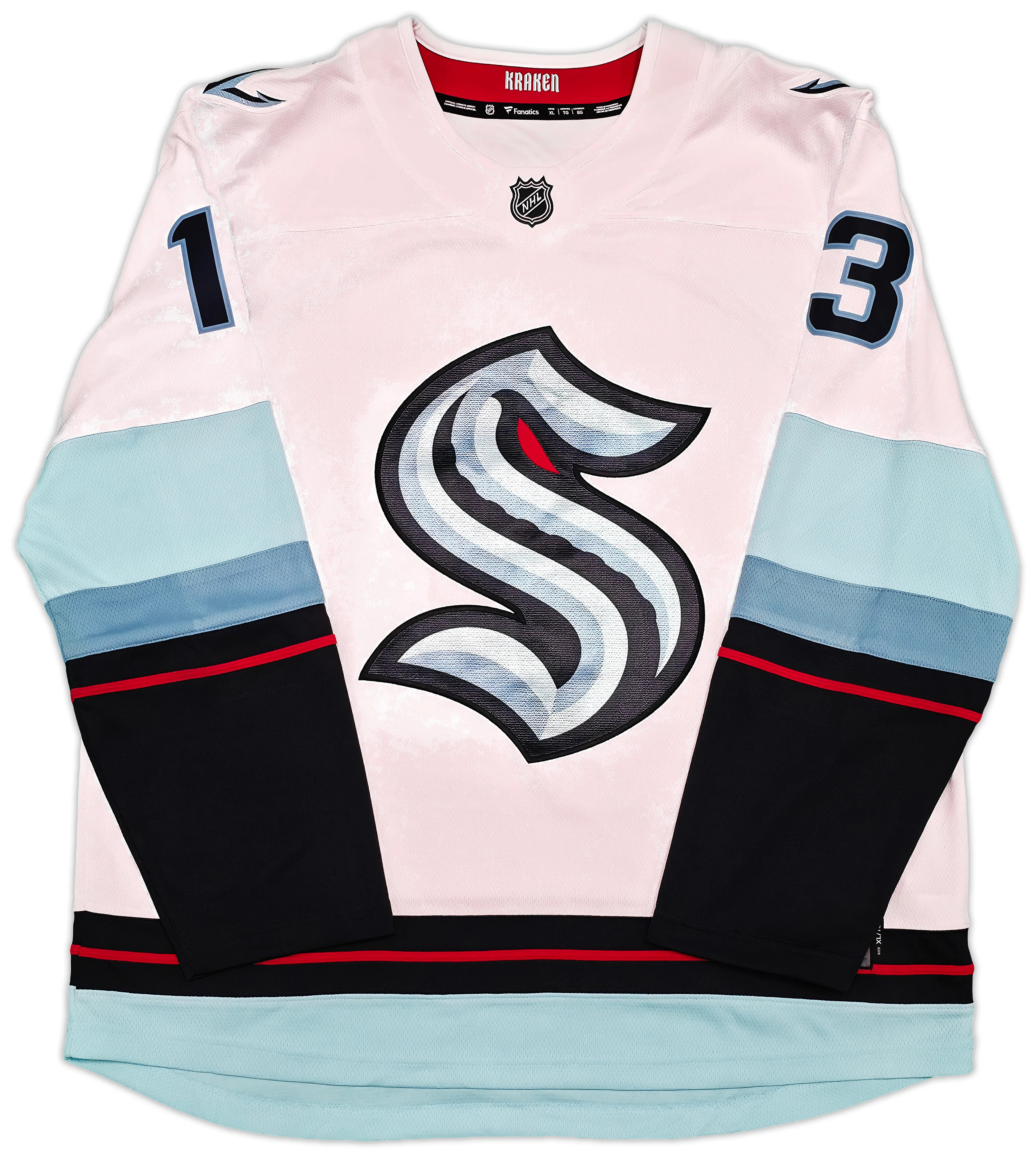 Seattle Kraken Brandon Tanev Autographed White Fanatics Jersey Size XL Fanatics Holo Stock #254456 - Image 5