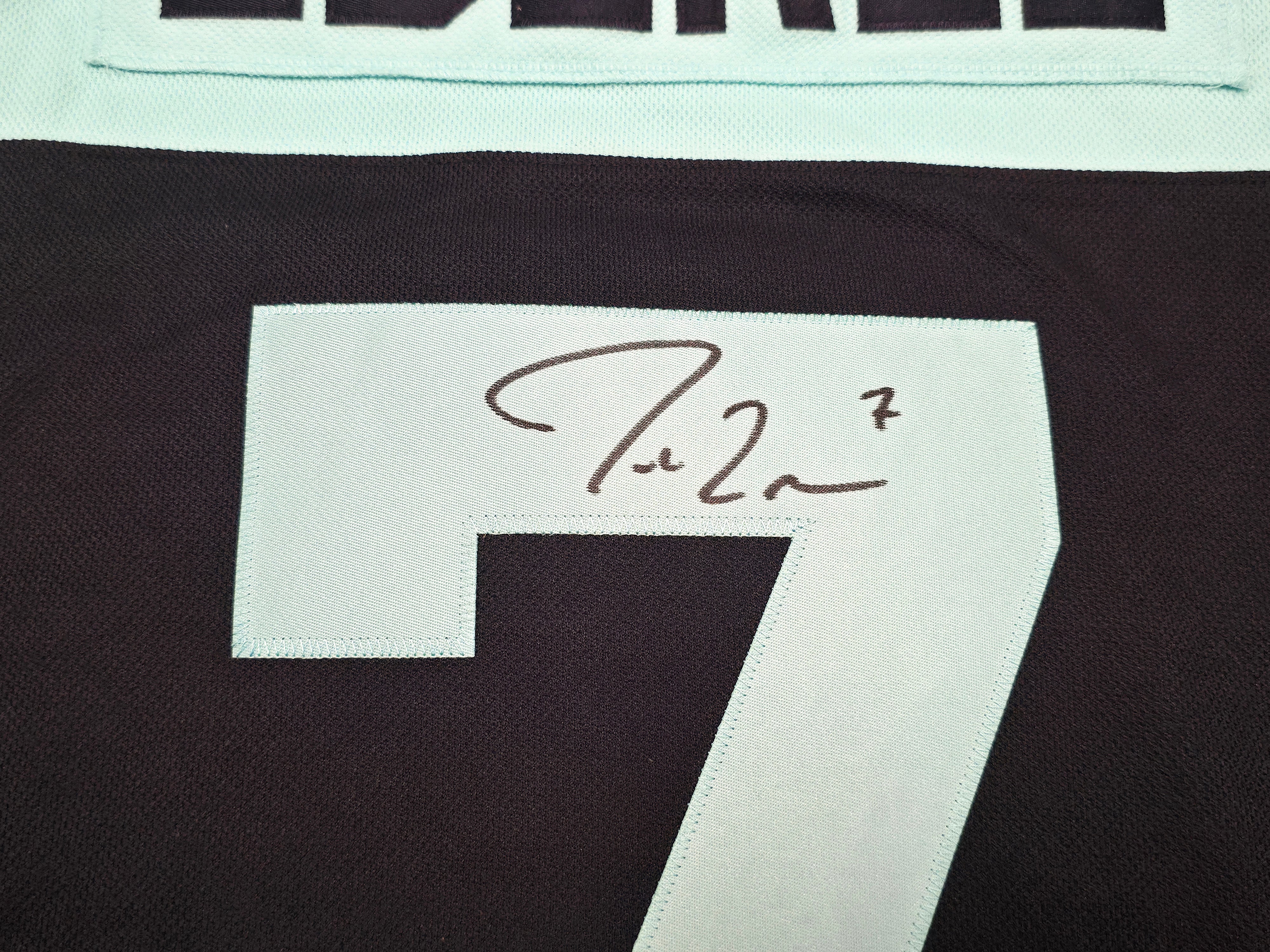 Seattle Kraken Jordan Eberle Autographed Blue & Green Adidas Authentic Primegreen Reverse Retro Jersey Size 54 Fanatics Holo Stock #254446 - Image 3