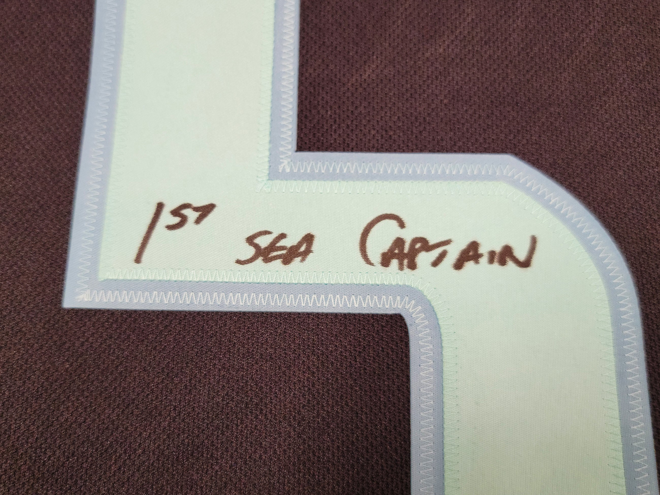 Seattle Kraken Mark Giordano Autographed Navy Adidas Authentic Jersey Size 54 Inaugural Season & Captain Patch "1st Sea Captain" Fanatics Holo Stock #202336 - Image 4