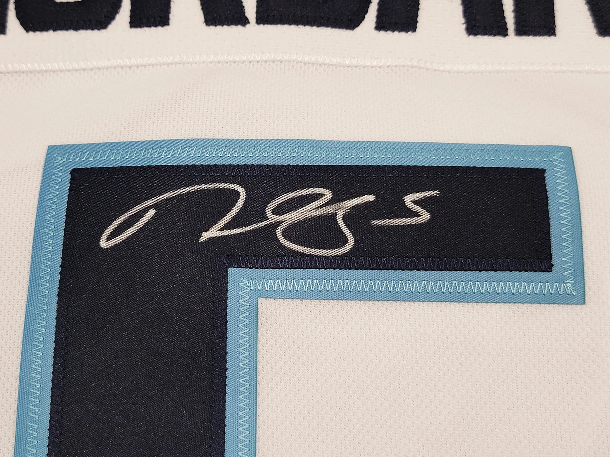 Seattle Kraken Mark Giordano Autographed White Adidas Authentic Jersey Size 54 Captain & Inaugural Season Patch Fanatics Holo Stock #210530 - Image 3