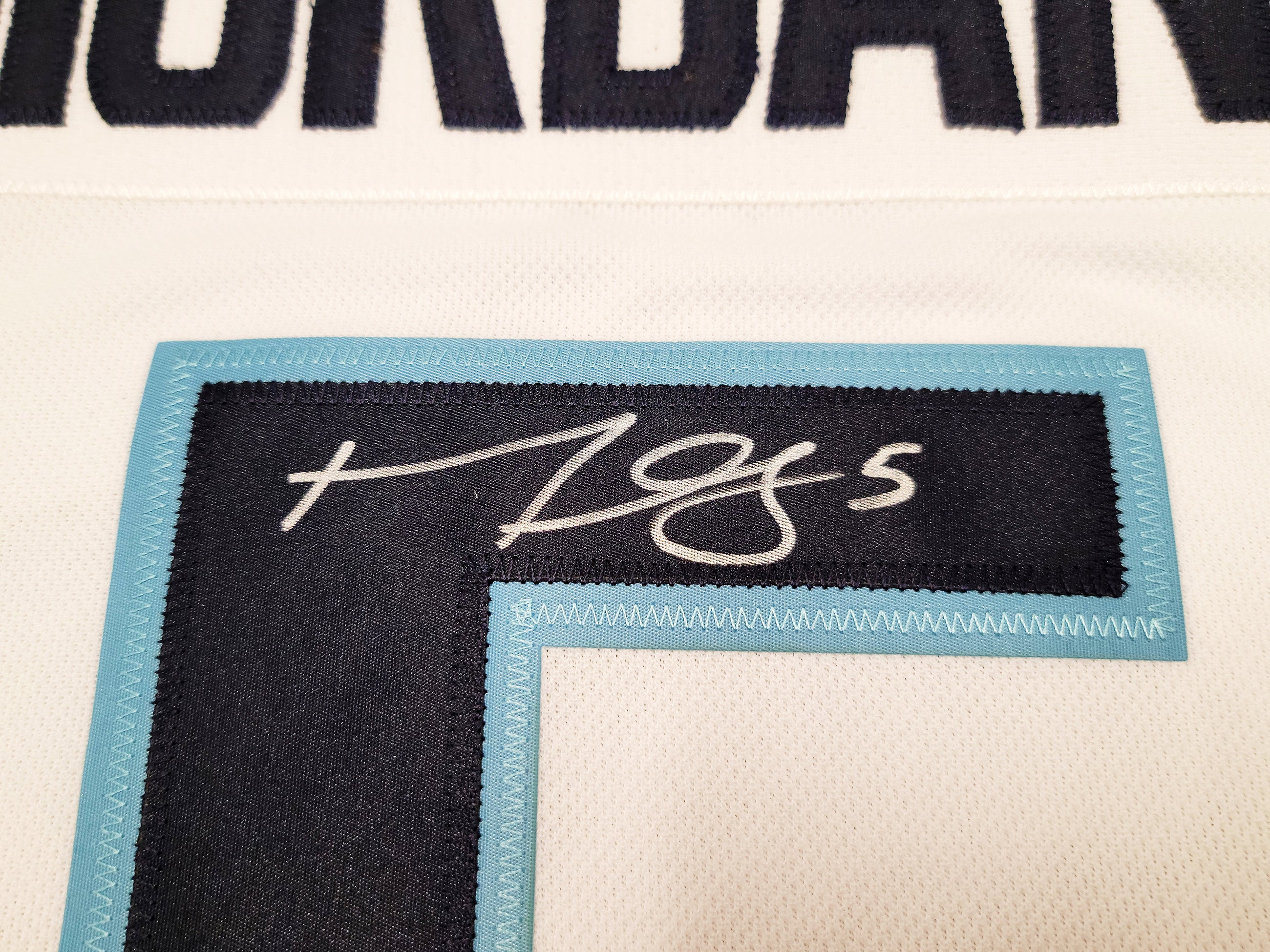 Seattle Kraken Mark Giordano Autographed White Adidas Authentic Jersey Size 54 Inaugural Season & Captain Patch "1st Sea Captain" Fanatics Holo Stock #202337 - Image 3