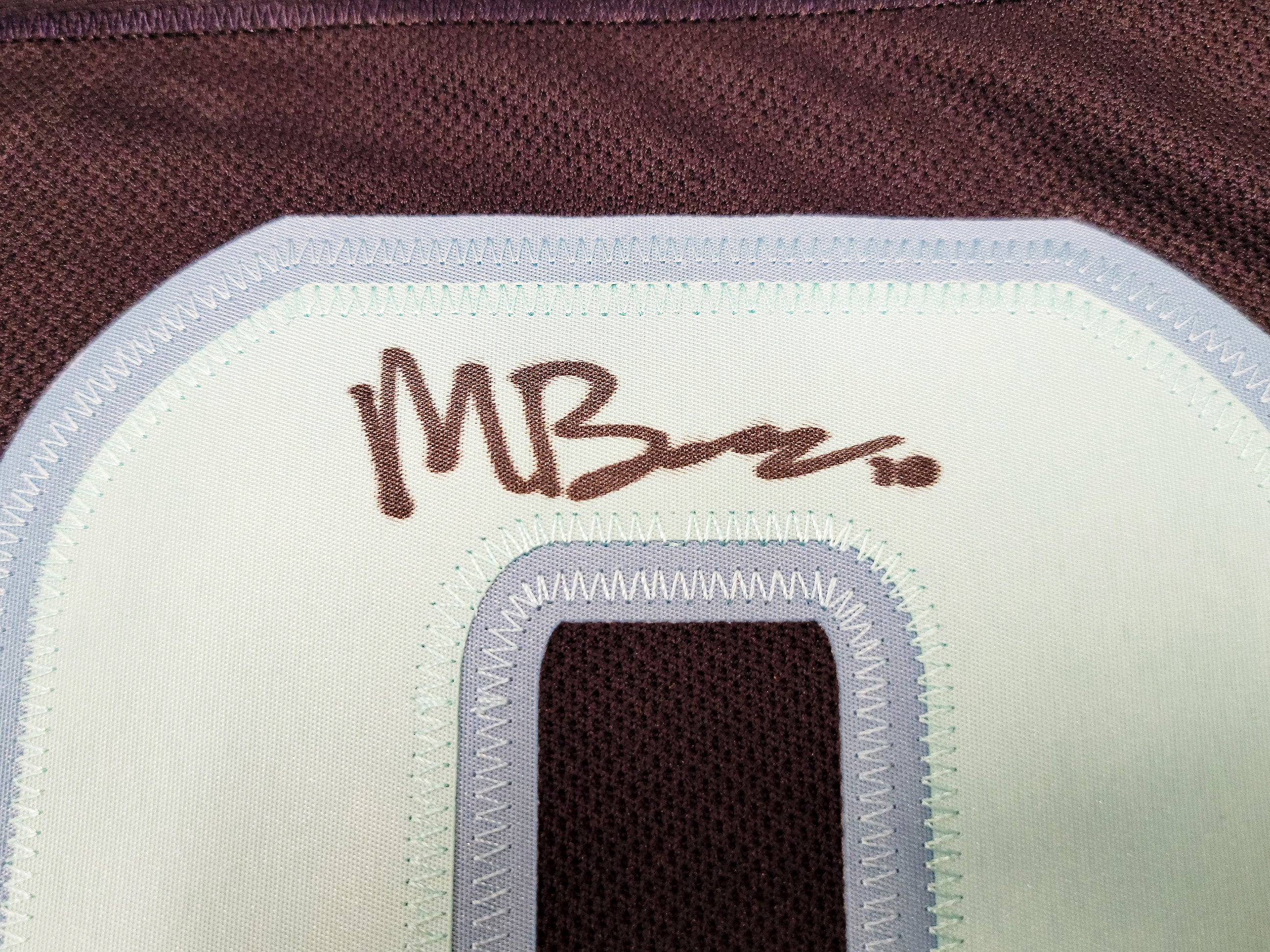 Seattle Kraken Matty Beniers Autographed Blue Adidas Jersey Size 54 With Inaugural Patch "1st Kraken Draft Pick" Fanatics Holo Stock #206002 - Image 4