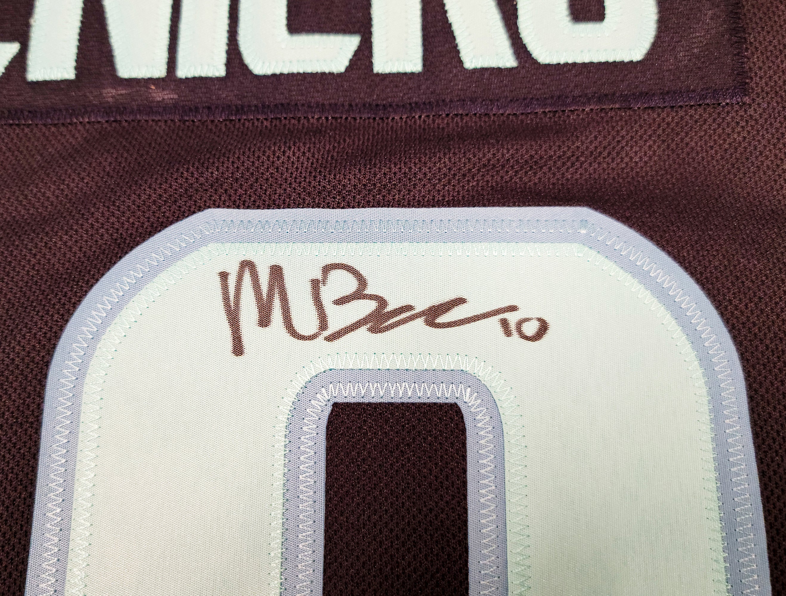 Seattle Kraken Matty Beniers Autographed Blue Adidas Jersey Size 54 With Inaugural Patch Fanatics Holo Stock #206001 - Image 4