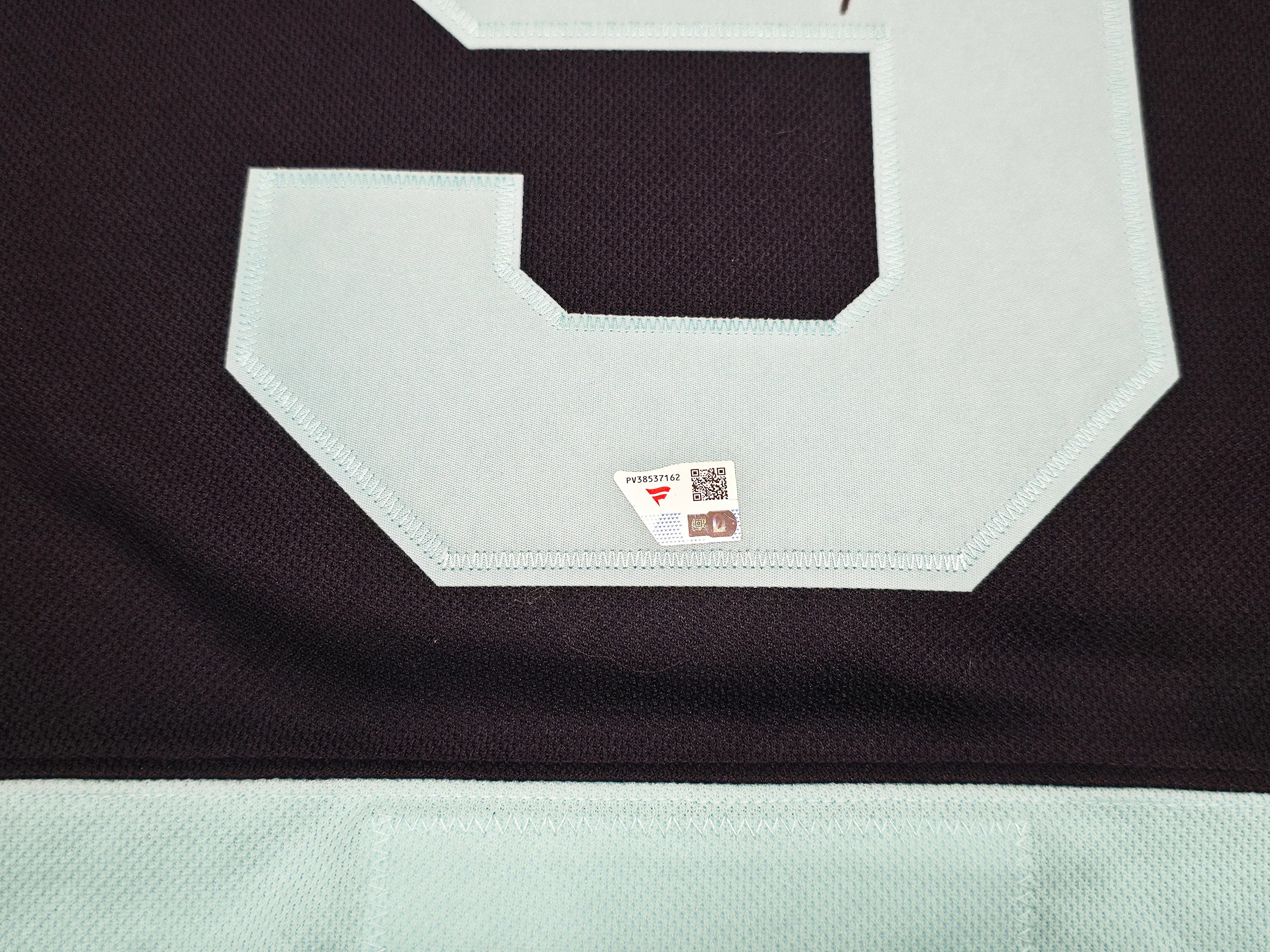 Seattle Kraken Ryan Donato Autographed Blue & Green Adidas Authentic Primegreen Reverse Retro Jersey Size 54 Fanatics Holo Stock #254453 - Image 4