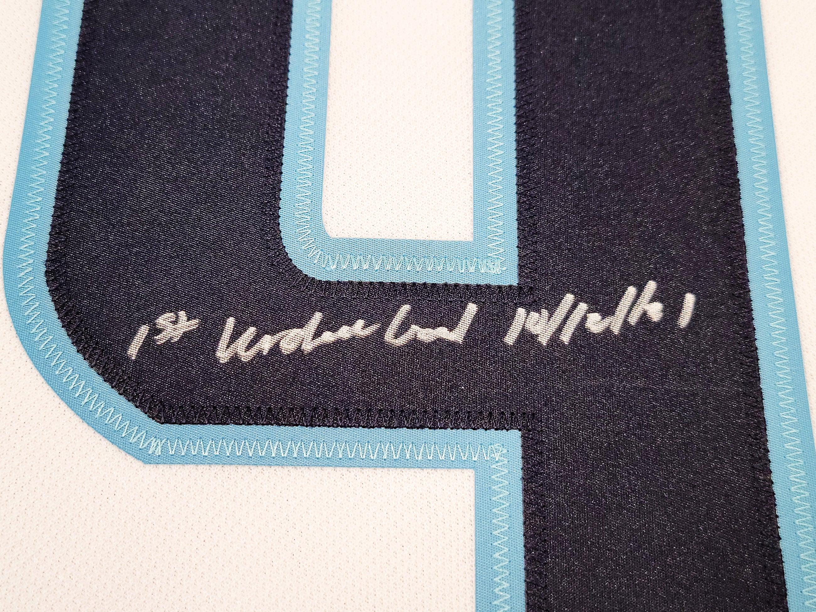 Seattle Kraken Ryan Donato Autographed White Adidas Jersey Size 54 "1st Kraken Goal" Inaugural Season Patch Fanatics Holo Stock #202596 - Image 5