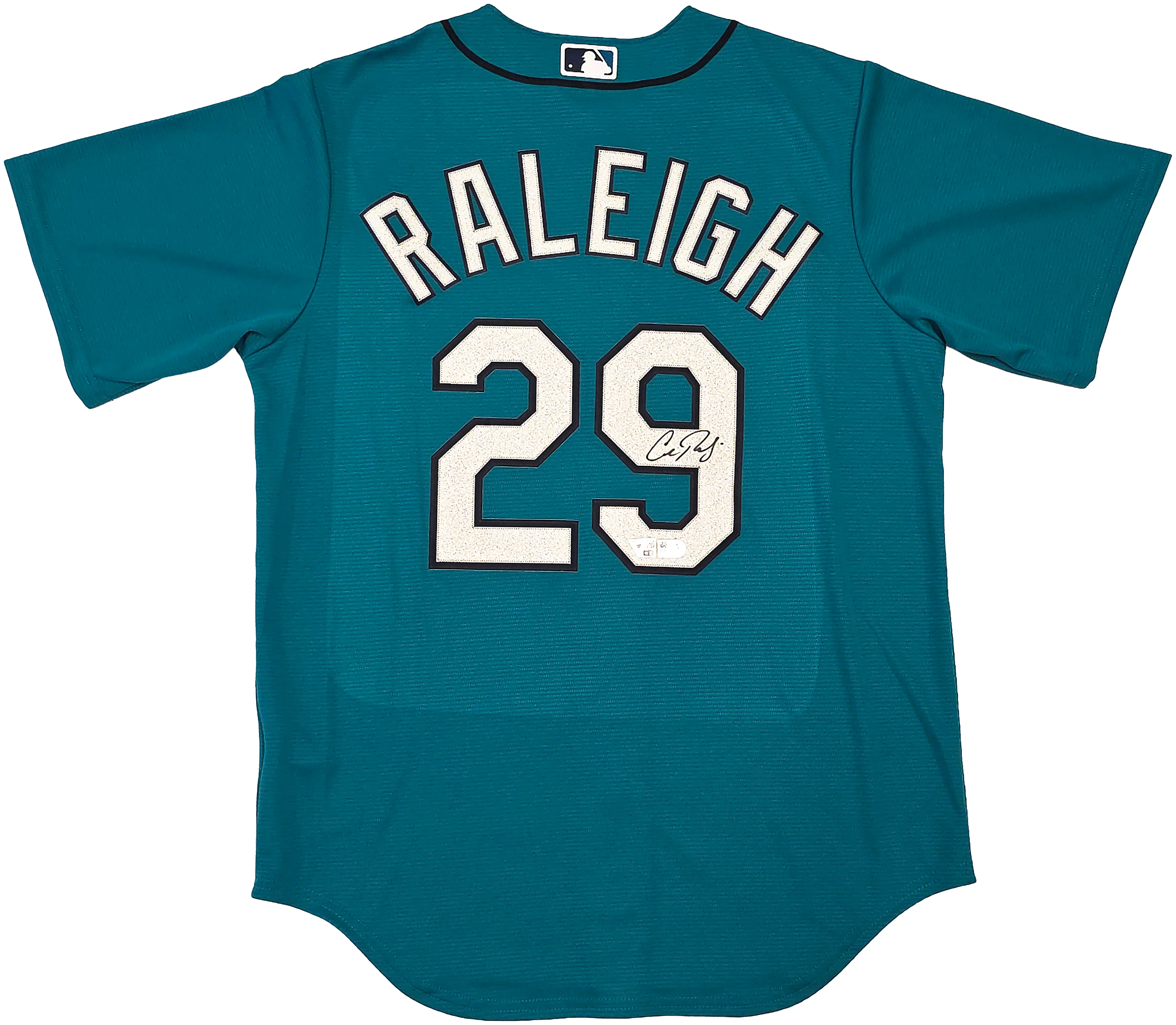 Seattle Mariners Cal Raleigh Autographed Teal Nike Jersey Fanatics & MLB Holo Stock #261842