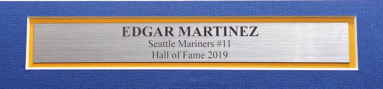 Seattle Mariners Edgar Martinez Autographed Framed White Nike Cooperstown Collection Jersey Beckett BAS Witness Stock #233876 - Image 5