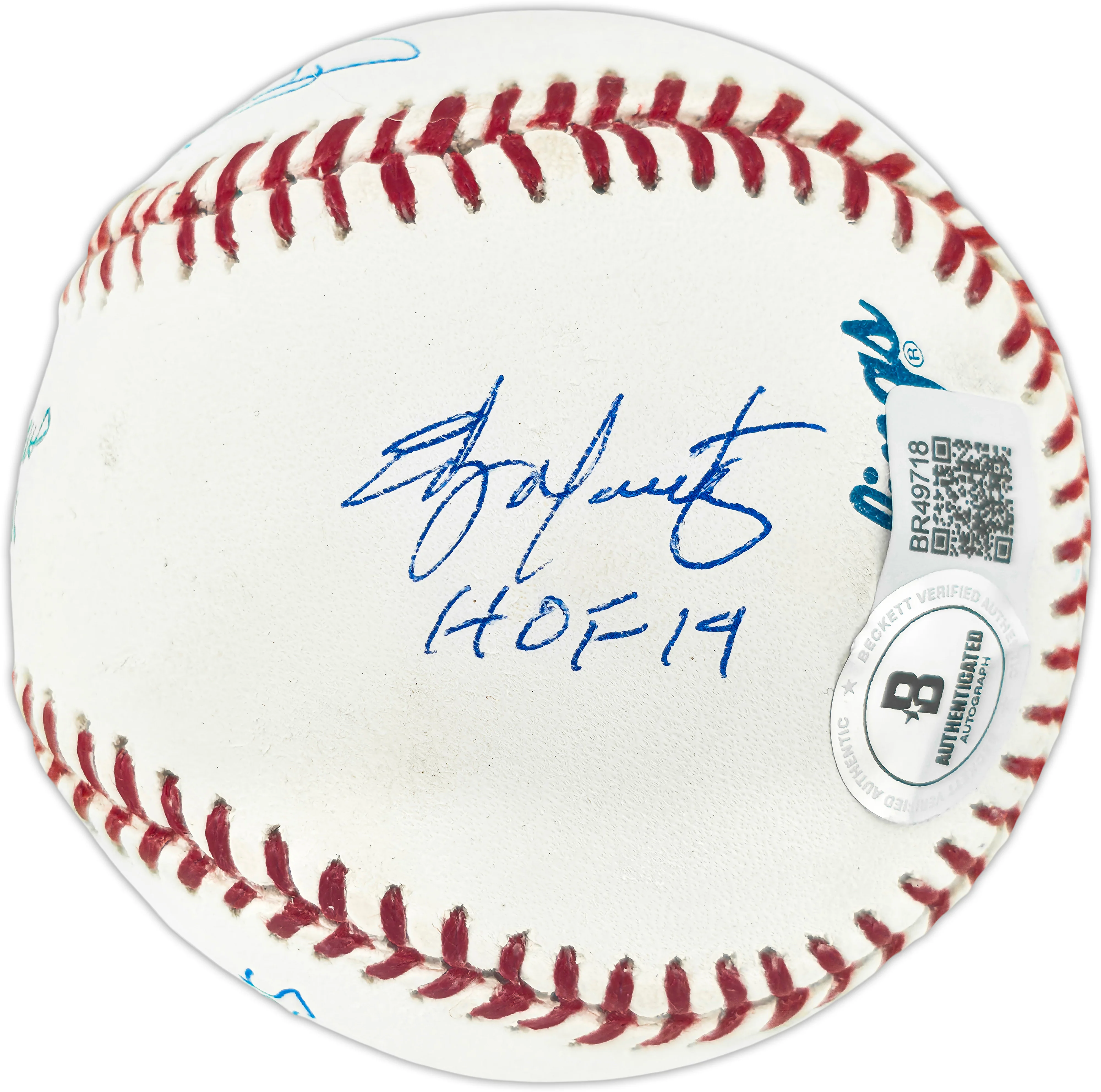 Seattle Mariners Hall of Famers Autographed Official MLB Baseball With 5 Signatures Including Ken Griffey Jr. & Dave Niehaus Beckett BAS #BR49718 - Image 5