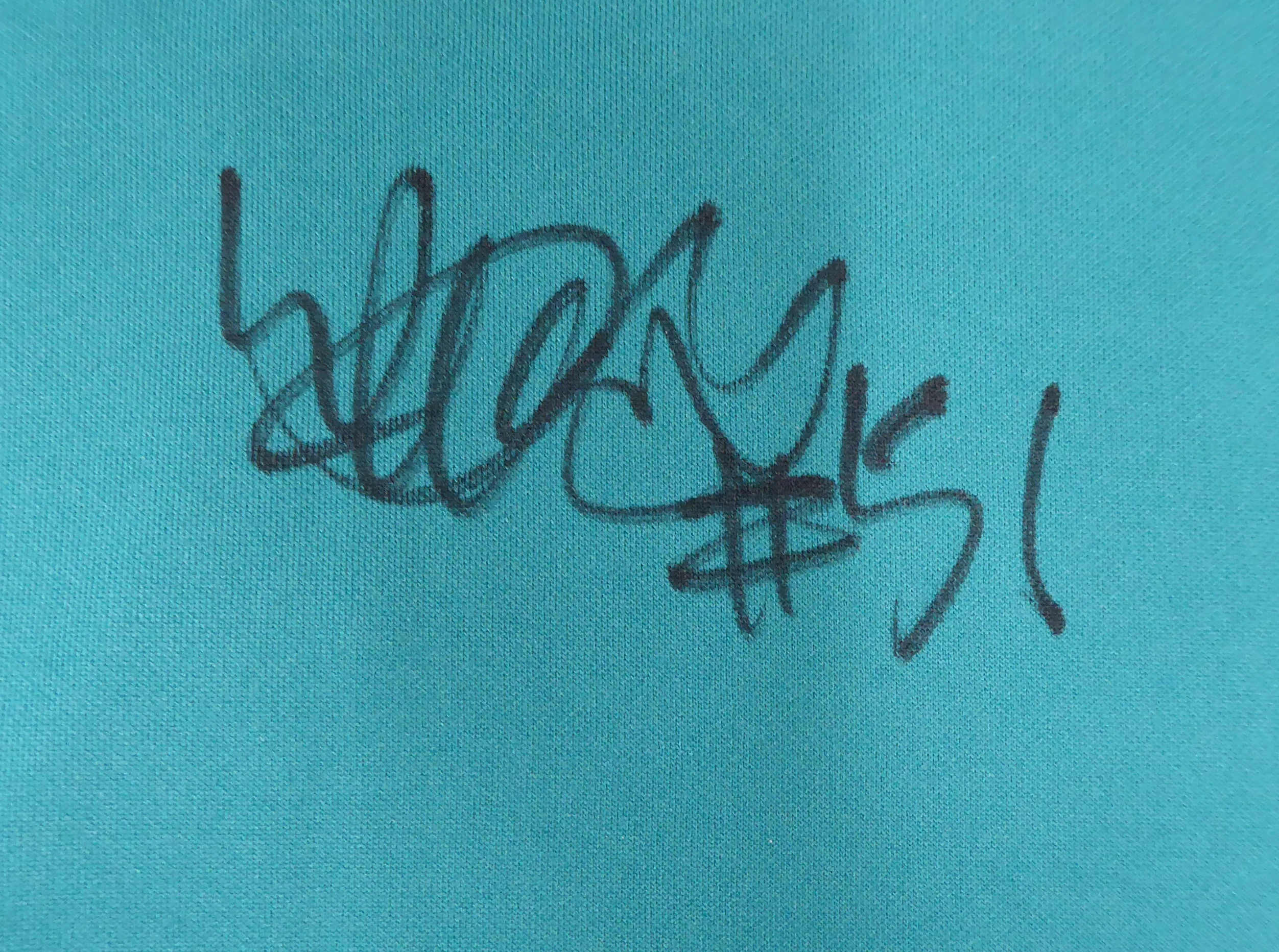 Seattle Mariners Ichiro Suzuki Autographed Teal Majestic Jersey Size M IS Holo SKU #193820 - Image 3