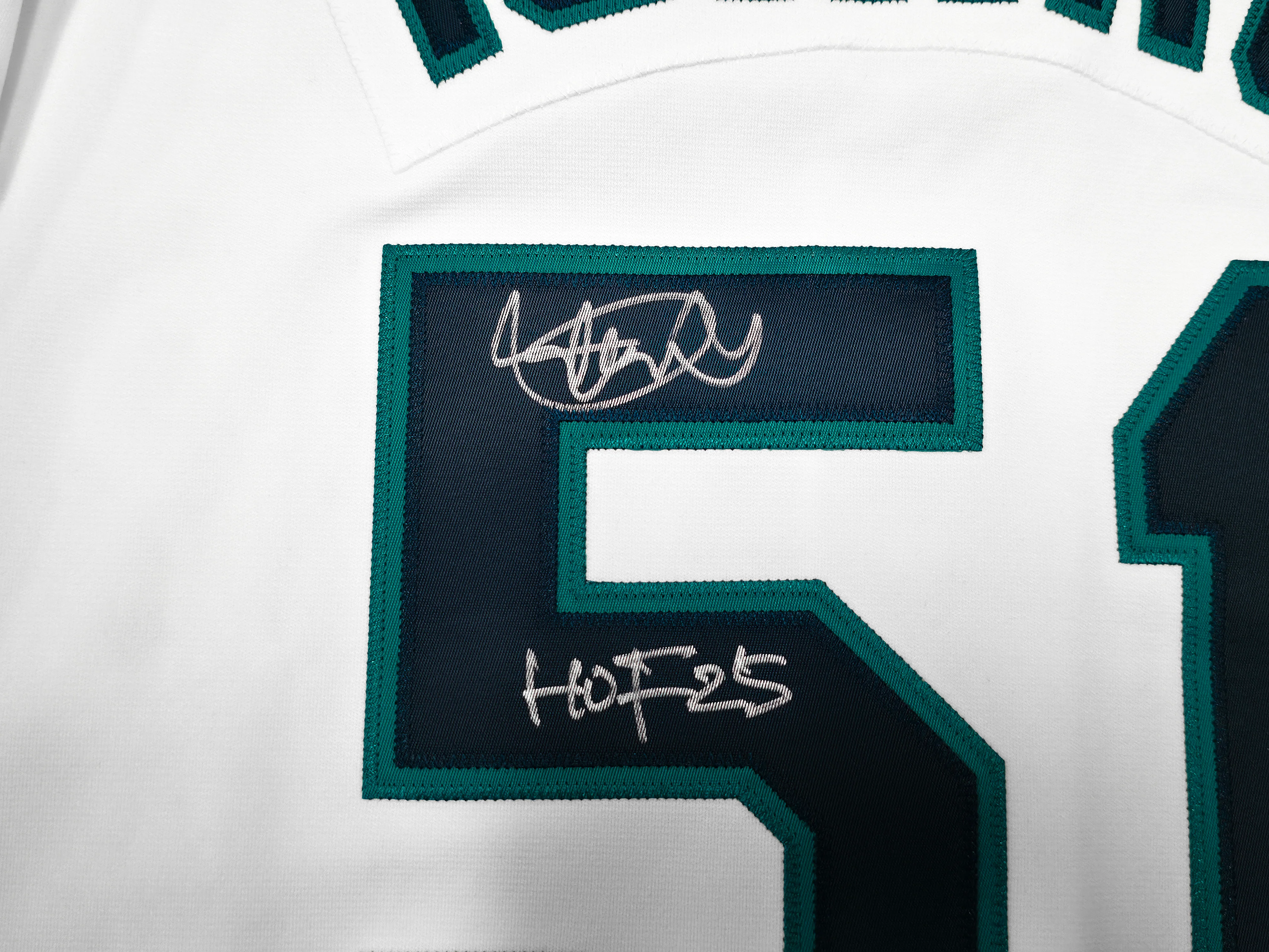 Seattle Mariners Ichiro Suzuki Autographed White Authentic Mitchell & Ness Cooperstown Authentic Collection 2001 ASG Patch Rookie Jersey Size 44 "HOF 25" IS Holo & Beckett BAS Witness Stock #256856 - Image 4