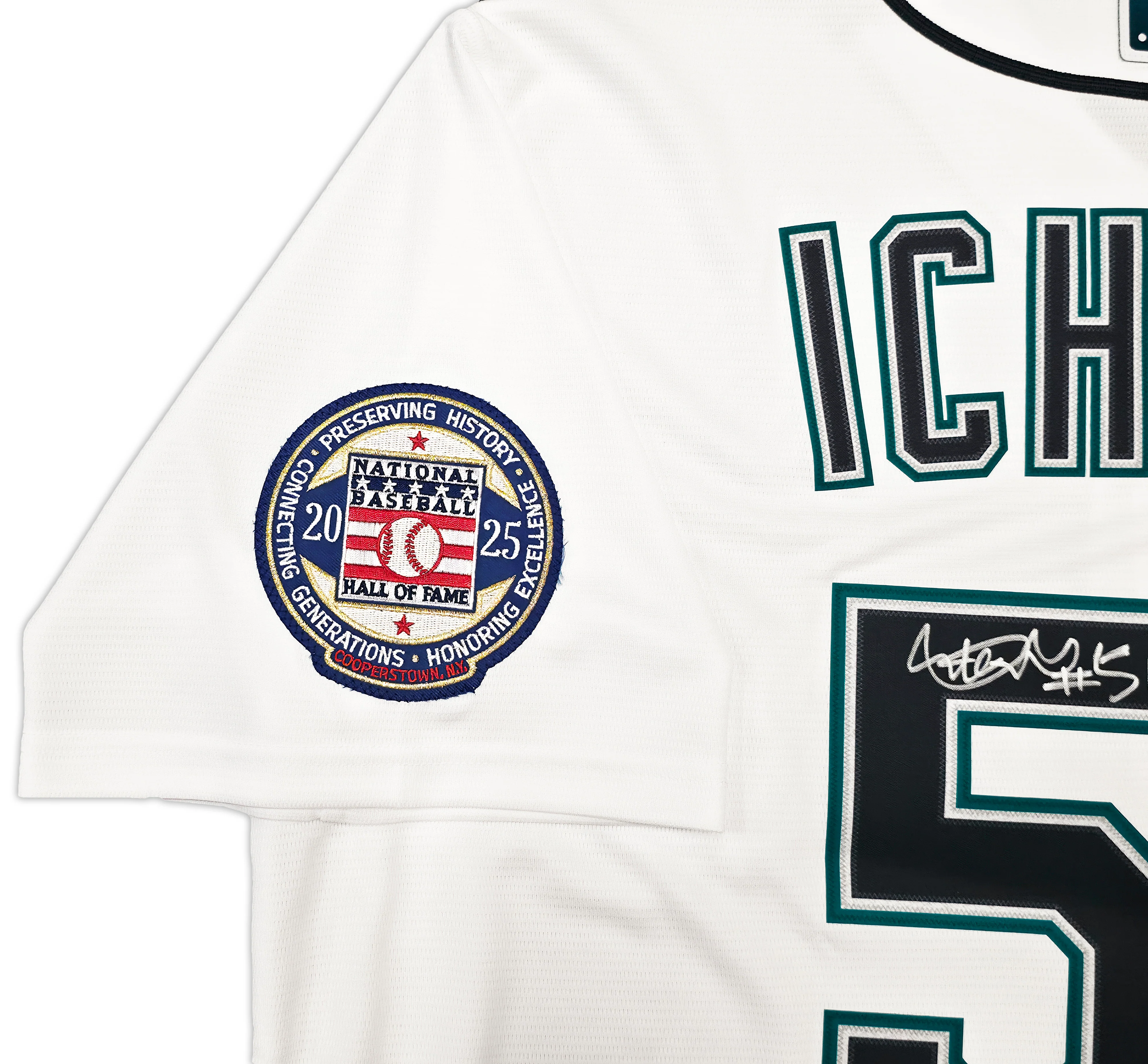 Seattle Mariners Ichiro Suzuki Autographed White Nike Jersey Size L "#51" IS Holo & Beckett BAS Witness Stock #254343 - Image 5