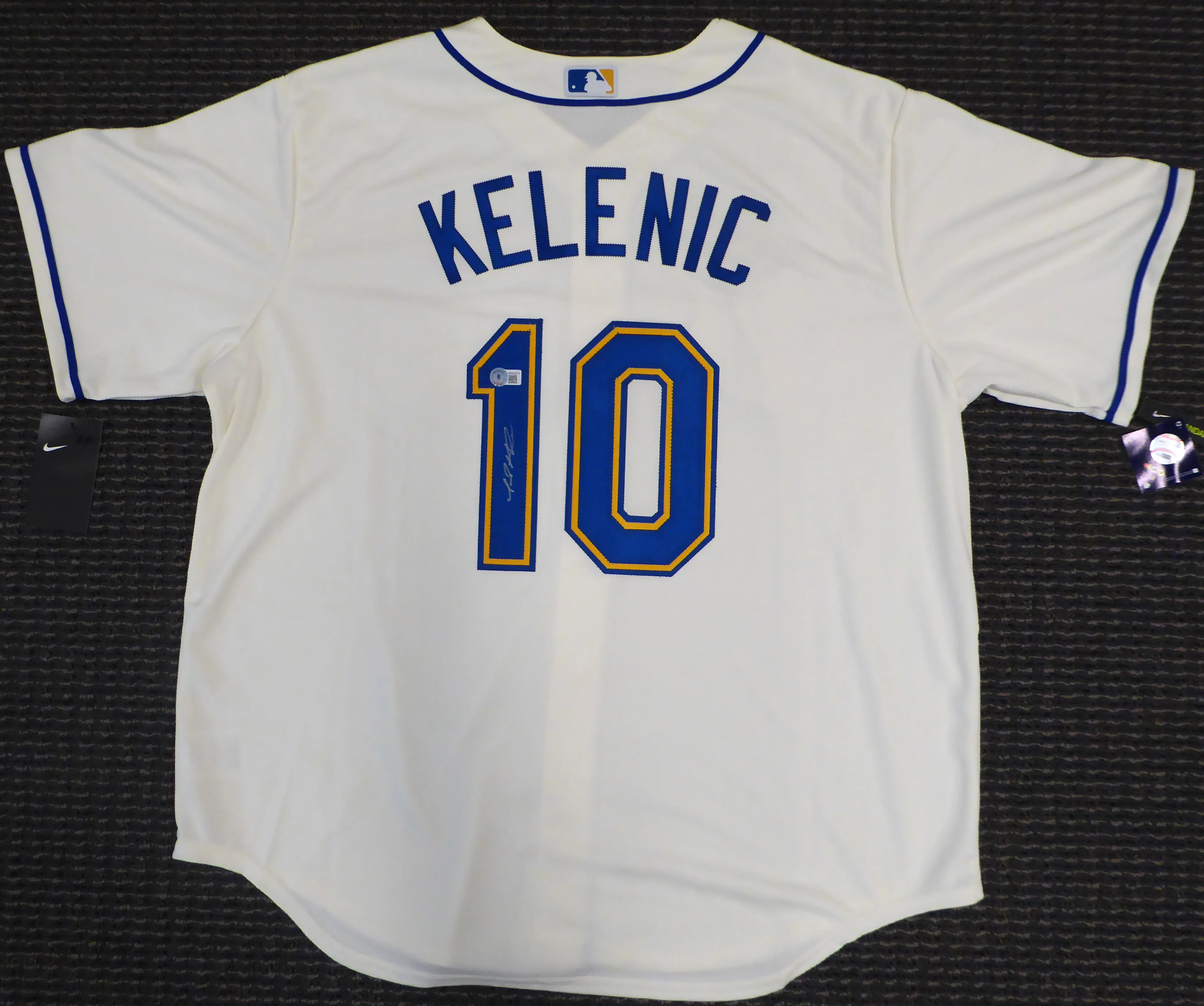 Seattle Mariners Jarred Kelenic Autographed Cream Nike Jersey Size XL Beckett BAS QR #WW54379 - Image 3
