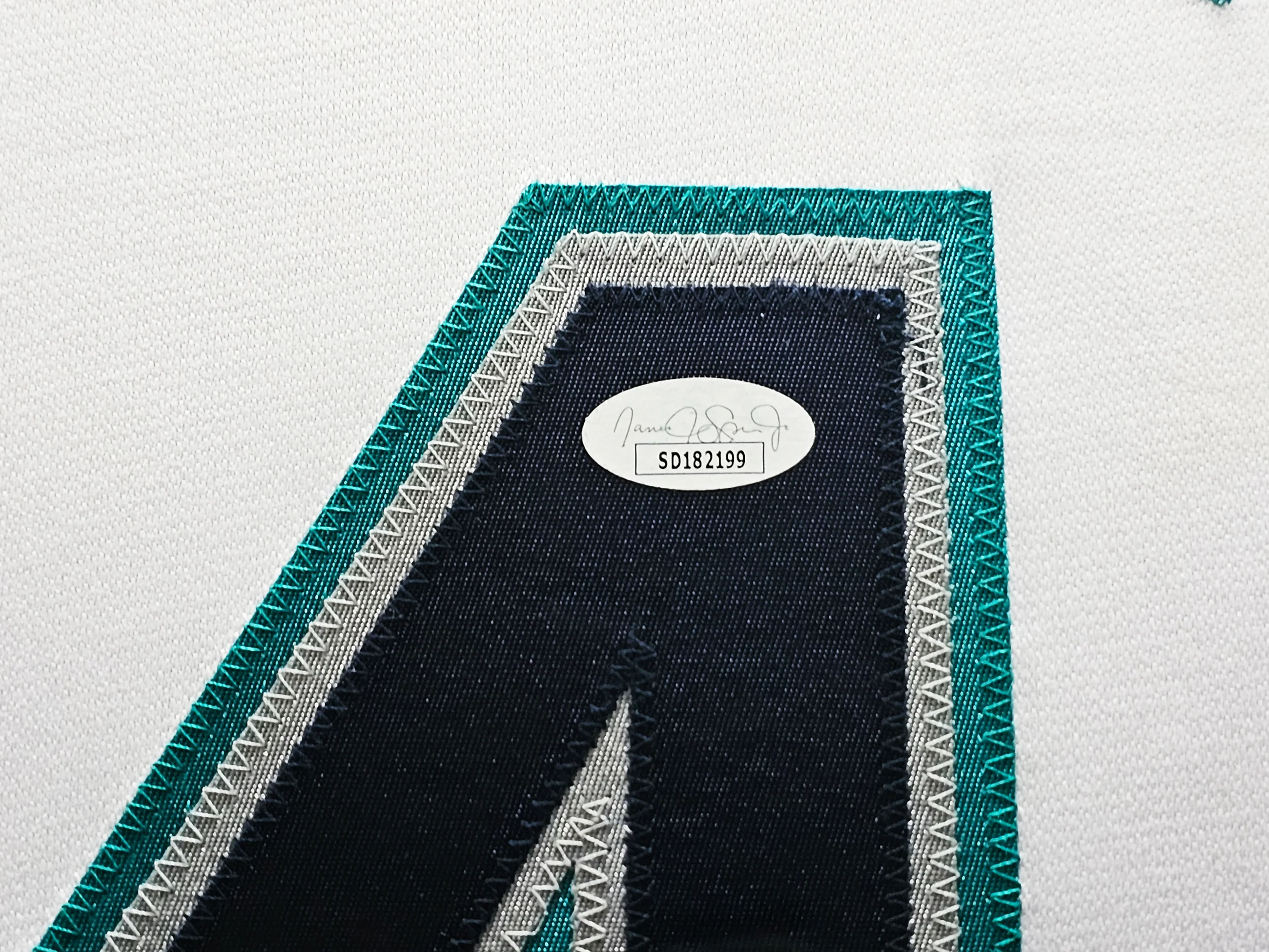 Seattle Mariners Julio Rodriguez Autographed Framed White Jersey JSA Stock #218627 - Image 4