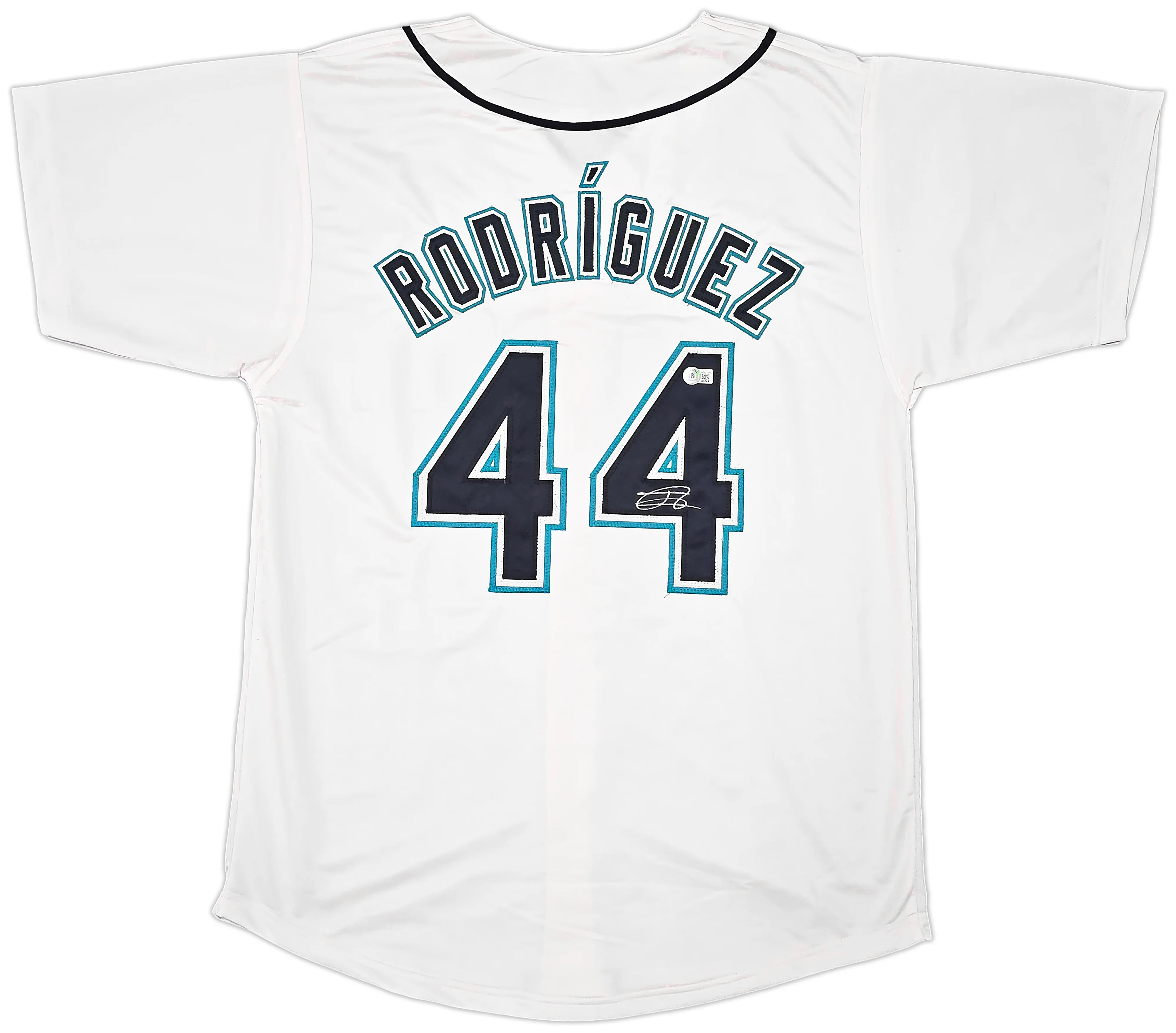 Seattle Mariners Julio Rodriguez Autographed White Jersey Beckett BAS QR Stock #261866