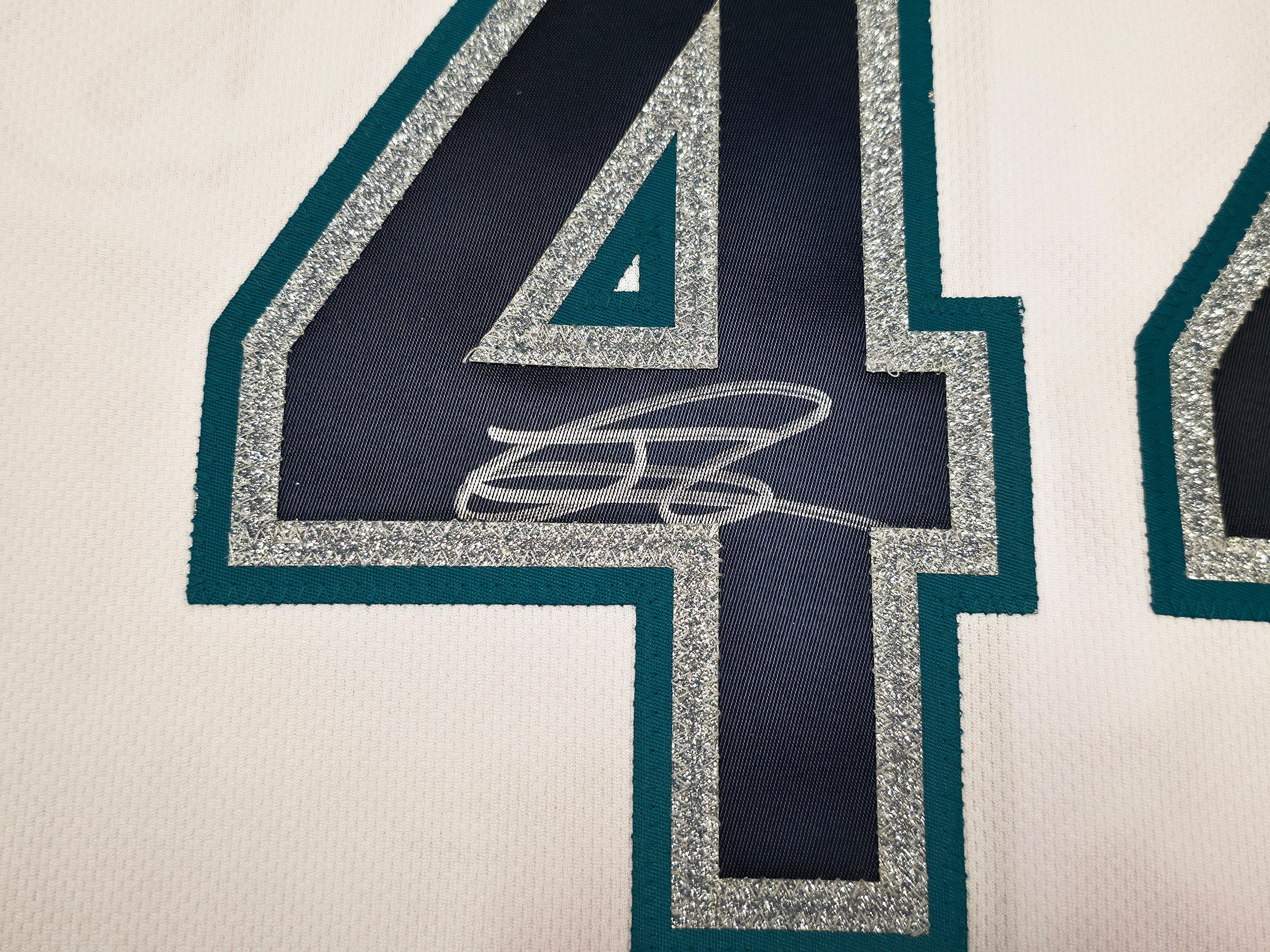 Seattle Mariners Julio Rodriguez Autographed White Nike Authentic Collection Jersey Size 48 Beckett BAS Witness Stock #252428 - Image 3