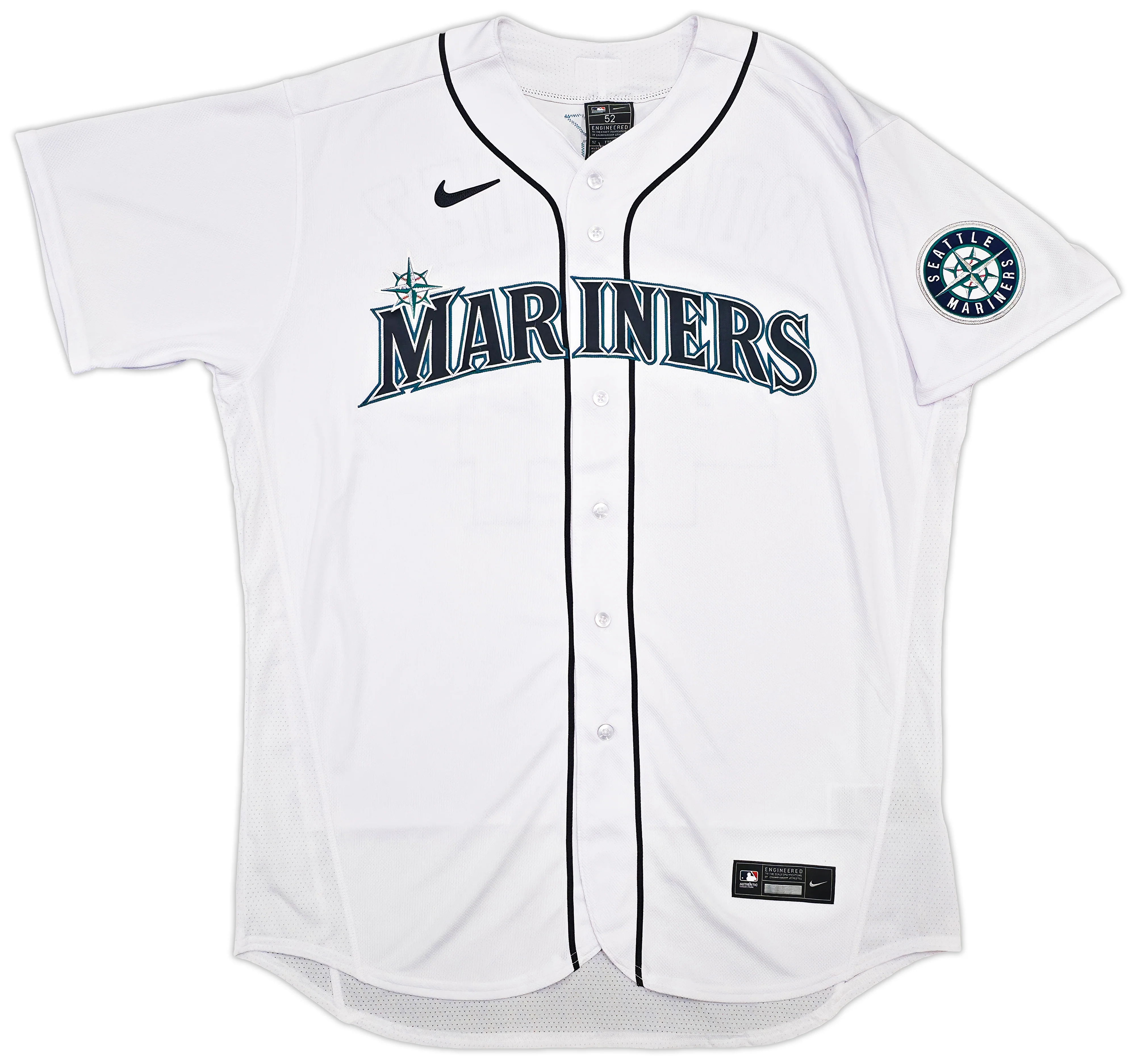 Seattle Mariners Julio Rodriguez Autographed White Nike Authentic Collection Jersey Size 52 Beckett BAS Witness Stock #252429 - Image 5