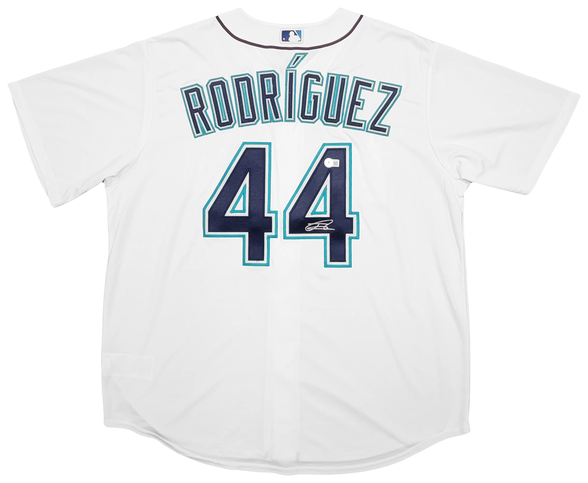 Seattle Mariners Julio Rodriguez Autographed White Nike Jersey Size XL Beckett BAS Stock #212094 - Image 2