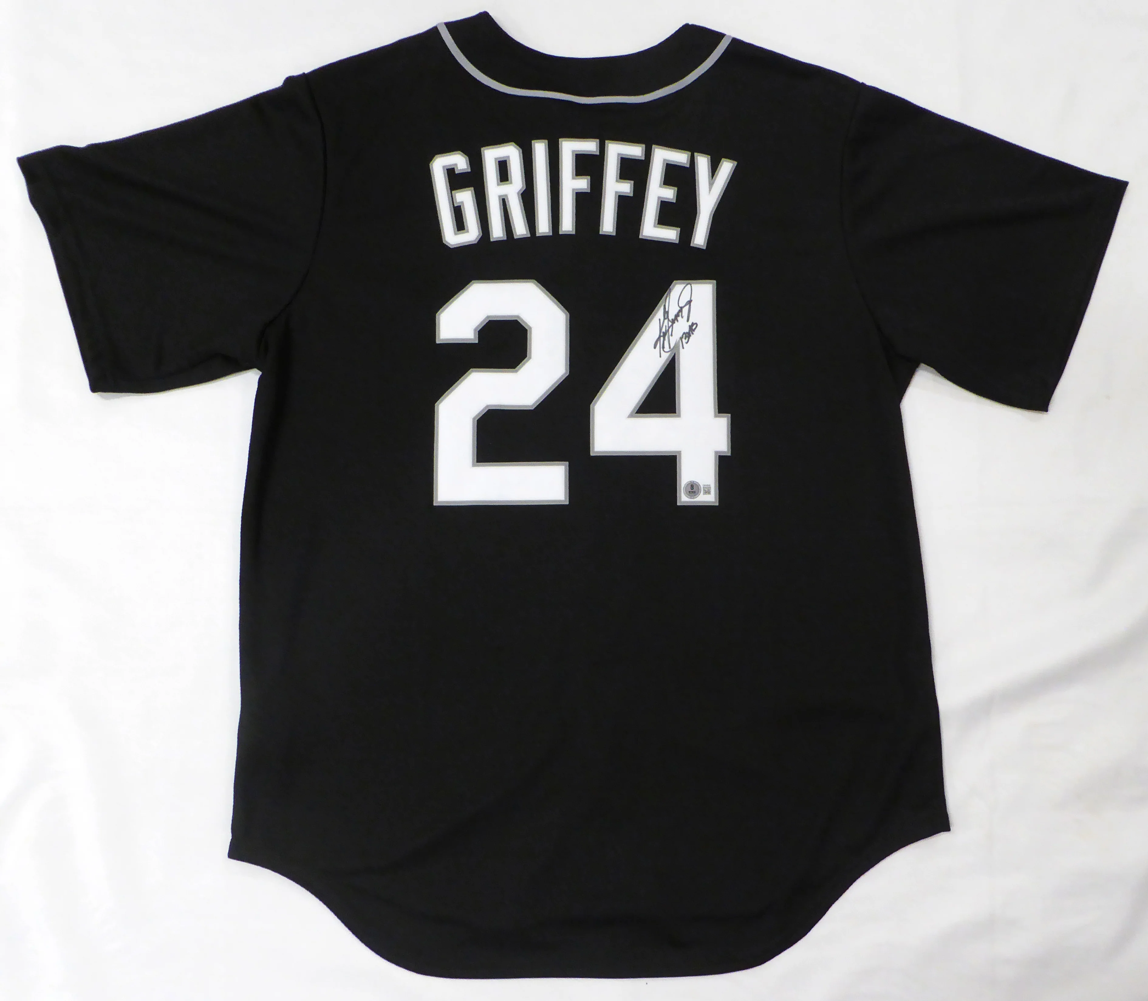 Seattle Mariners Ken Griffey Jr. Autographed Black Nike Jersey "13X AS" Beckett BAS QR #1W448998 - Image 2