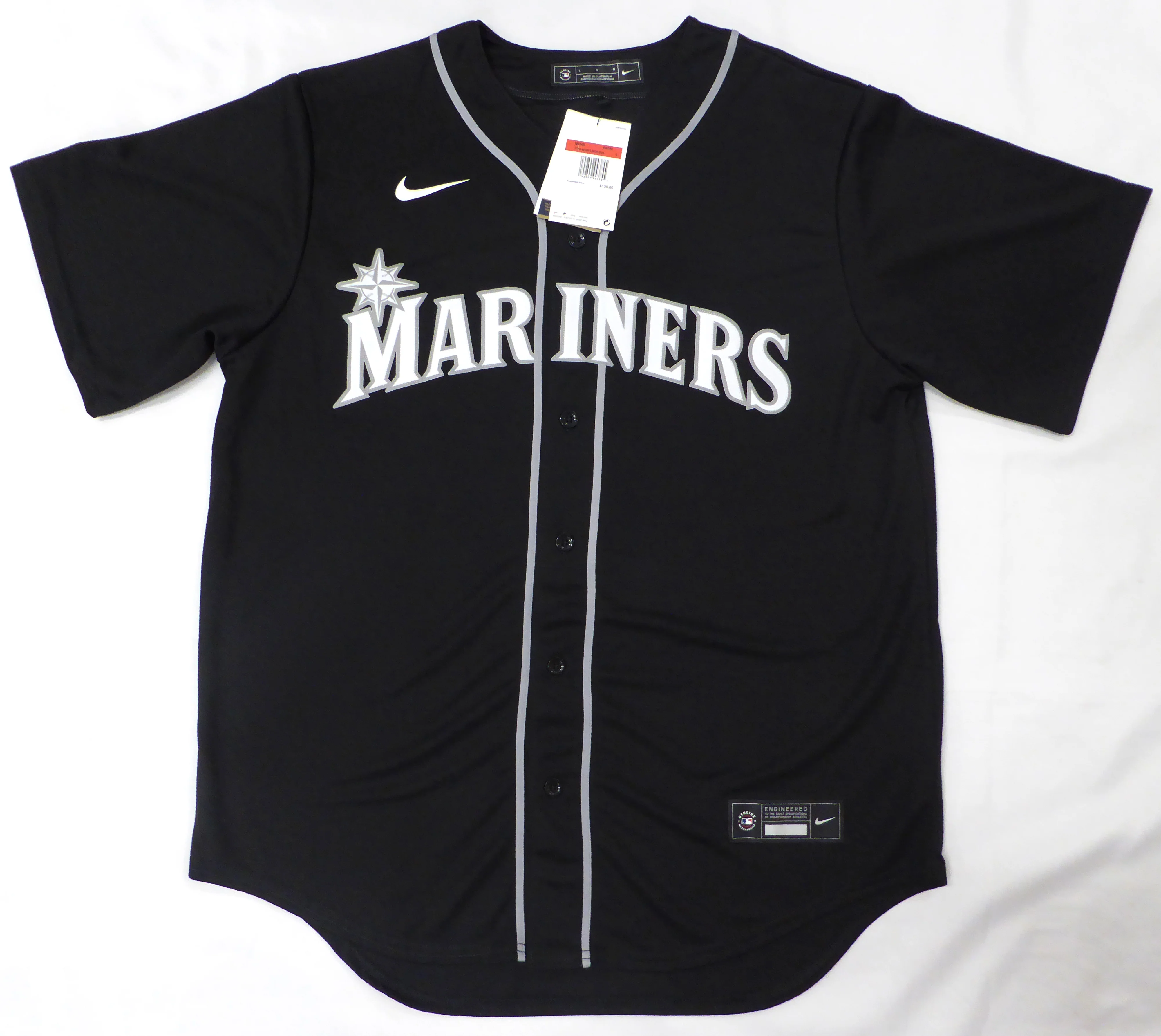 Seattle Mariners Ken Griffey Jr. Autographed Black Nike Jersey "13X AS" Beckett BAS QR #1W448998 - Image 4