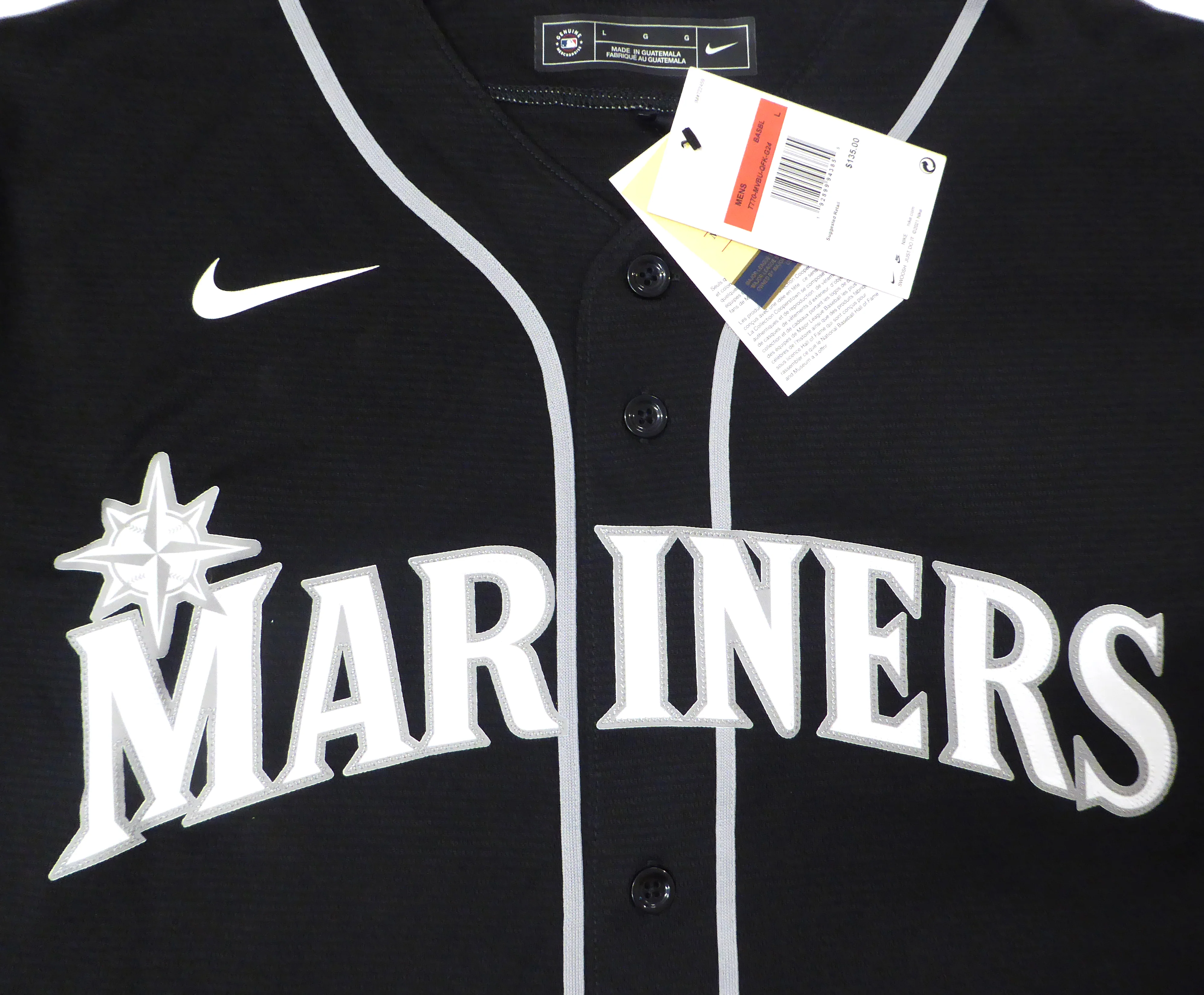 Seattle Mariners Ken Griffey Jr. Autographed Black Nike Jersey "A.C.T. & 10X GG" Beckett BAS QR #1W448994 - Image 5