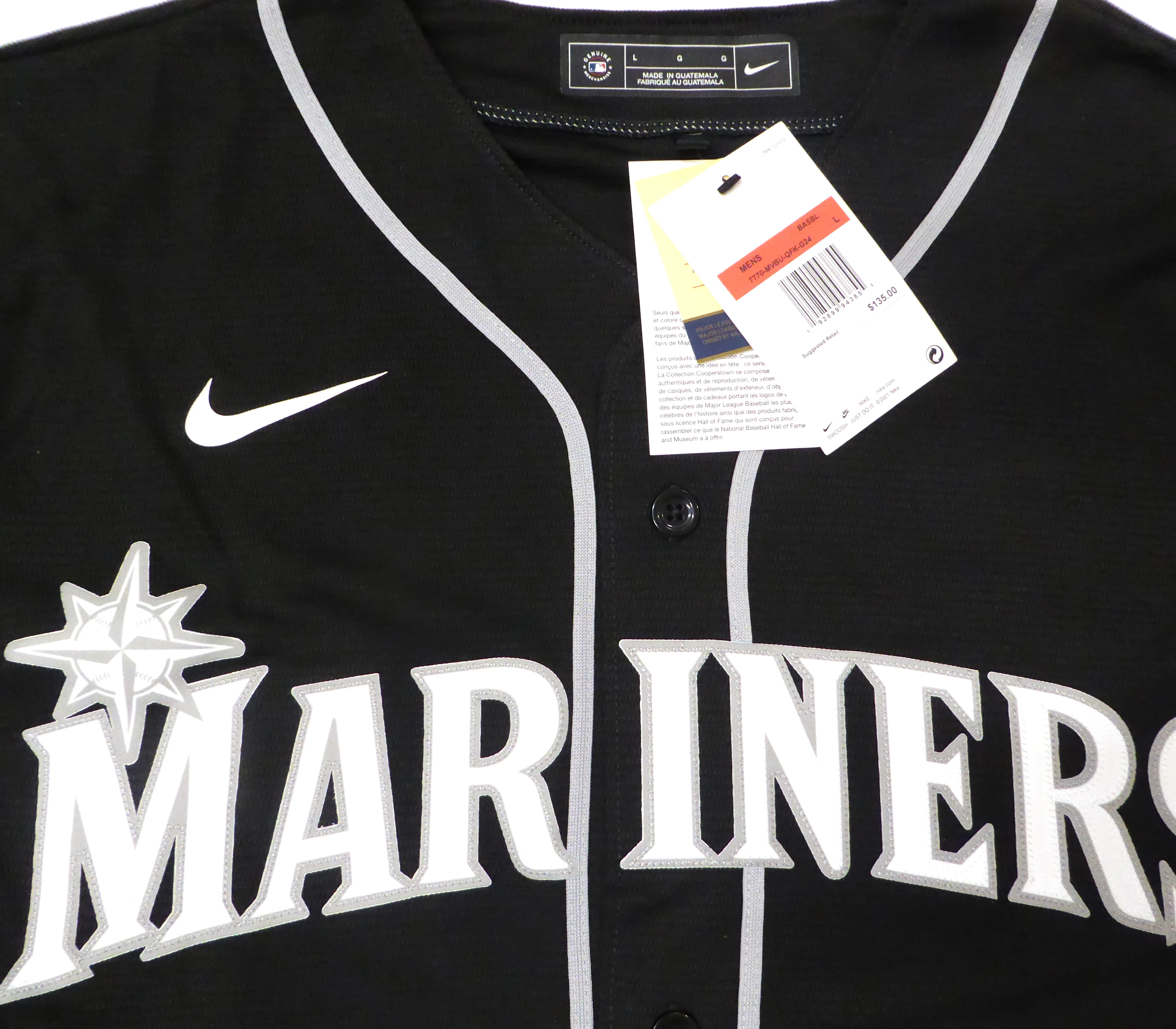 Seattle Mariners Ken Griffey Jr. Autographed Black Nike Jersey "MVP 97" Beckett BAS QR #1W448995 - Image 5