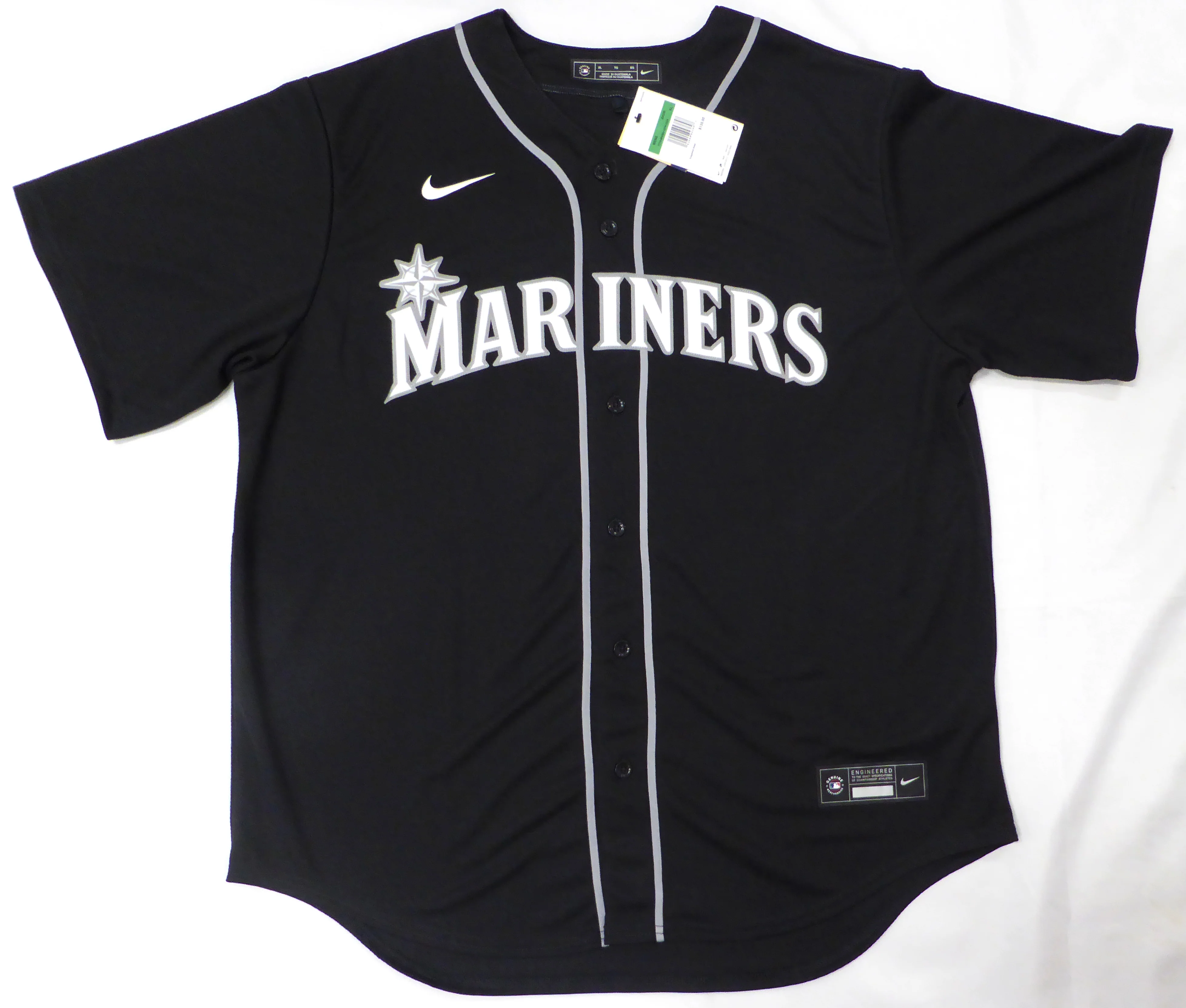 Seattle Mariners Ken Griffey Jr. Autographed Black Nike Jersey "Seattle Mariners, 1989-2000 2009-2010" Beckett BAS QR #1W448997 - Image 4