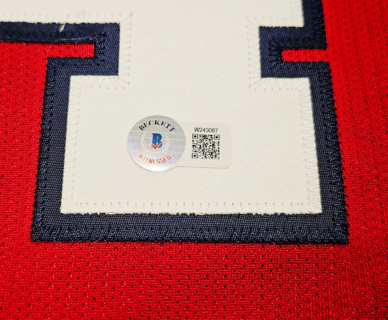 Seattle Mariners Ken Griffey Jr. Autographed Red Authentic Mitchell & Ness 1997 All Star Game Jersey Size XL Jackie Robinson Patch Beckett BAS Witness Stock #212470 - Image 5
