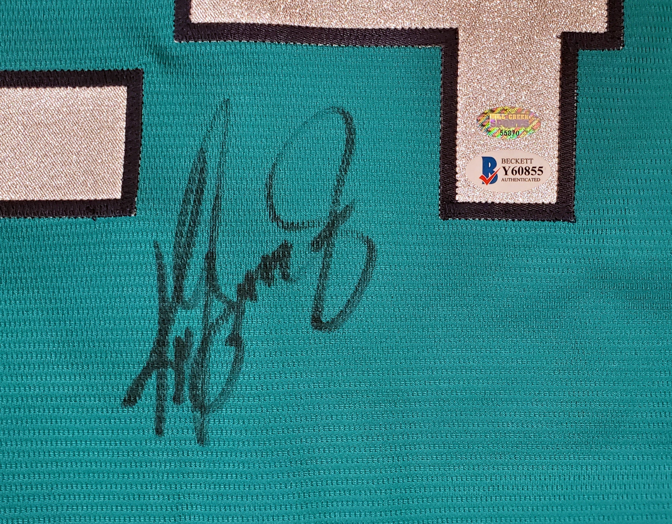 Seattle Mariners Ken Griffey Jr. Autographed Teal Nike Jersey Size L Beckett BAS & MCS Holo Stock #185615 - Image 3