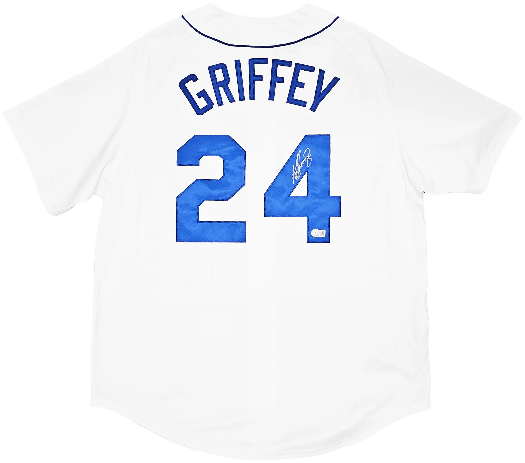 Seattle Mariners Ken Griffey Jr. Autographed White Authentic Mitchell & Ness 1989 Authentic Cooperstown Collection Jersey Size XL Beckett BAS Witness Stock #212476 - Image 2