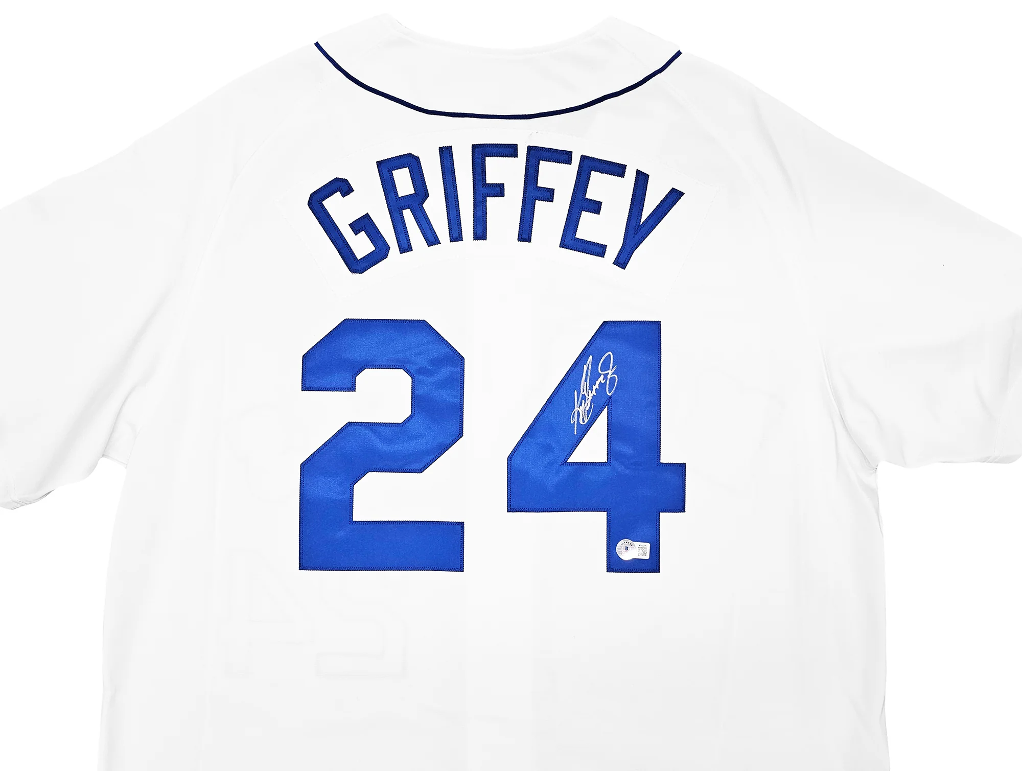 Seattle Mariners Ken Griffey Jr. Autographed White Authentic Mitchell & Ness 1989 Authentic Cooperstown Collection Jersey Size XL Beckett BAS Witness Stock #212476 - Image 3