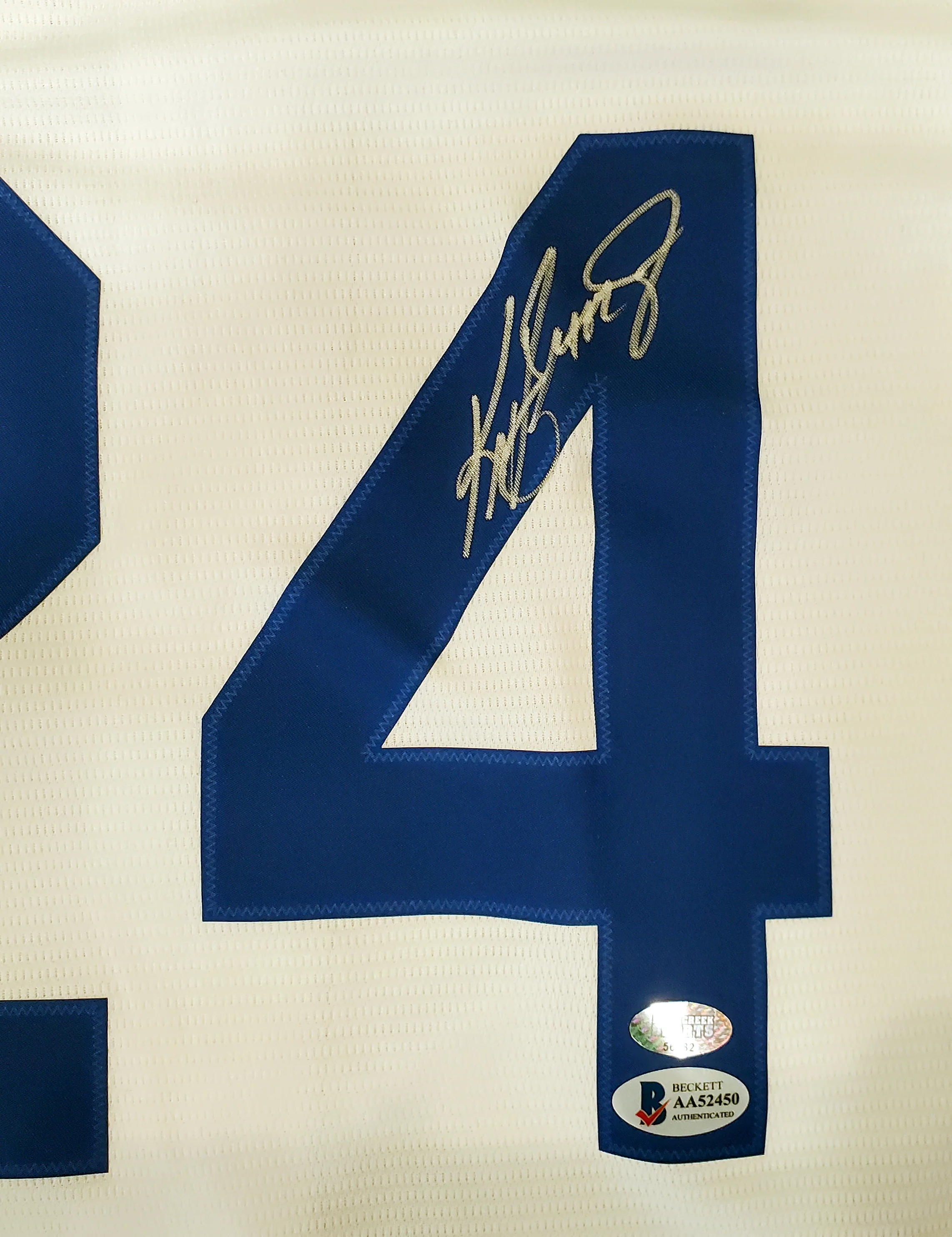 Seattle Mariners Ken Griffey Jr. Autographed White Nike Jersey Size L Beckett BAS & MCS Holo Stock #194790 - Image 3