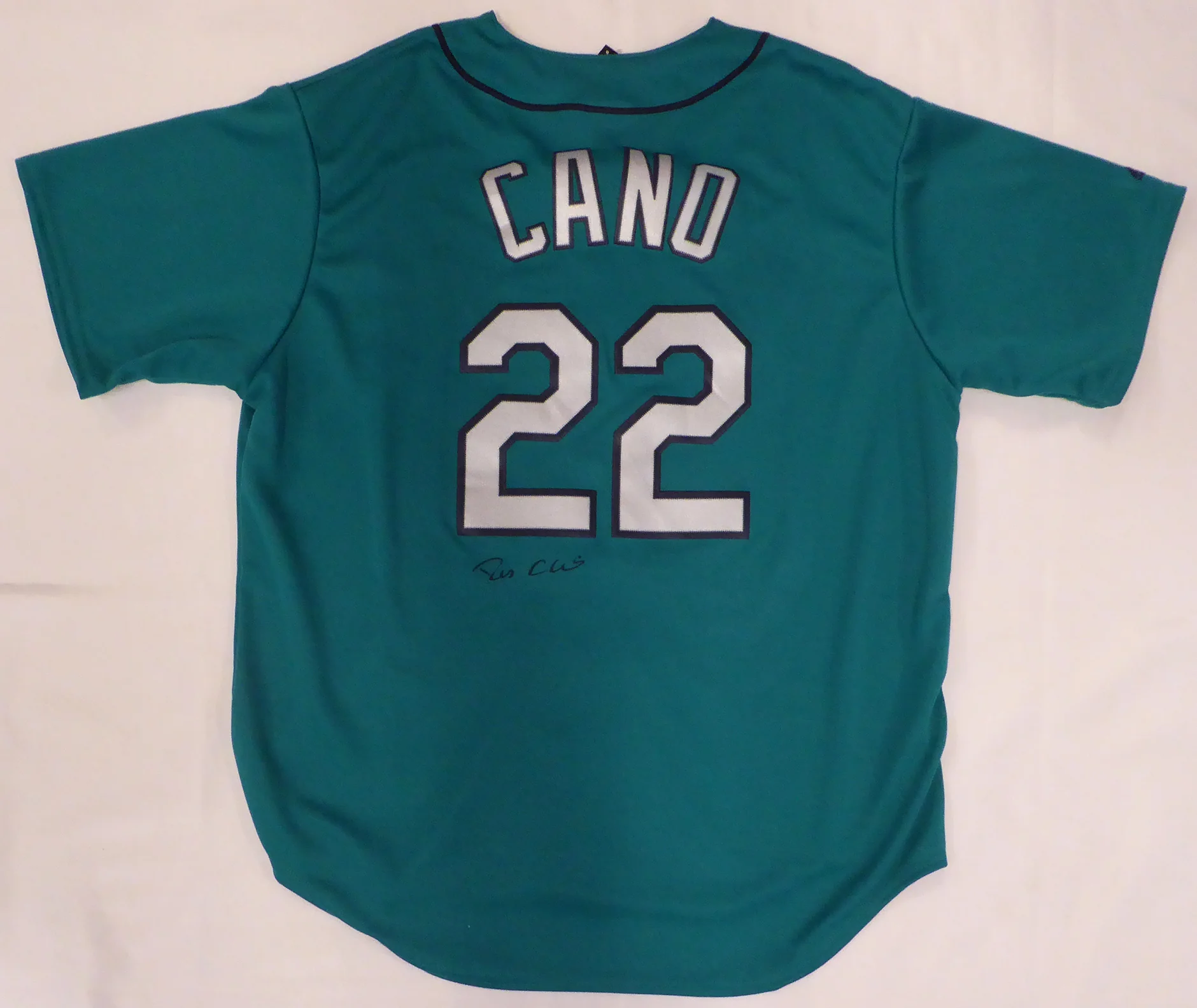 Seattle Mariners Robinson Cano Autographed Teal Majestic Jersey PSA/DNA #6A27284 - Image 2