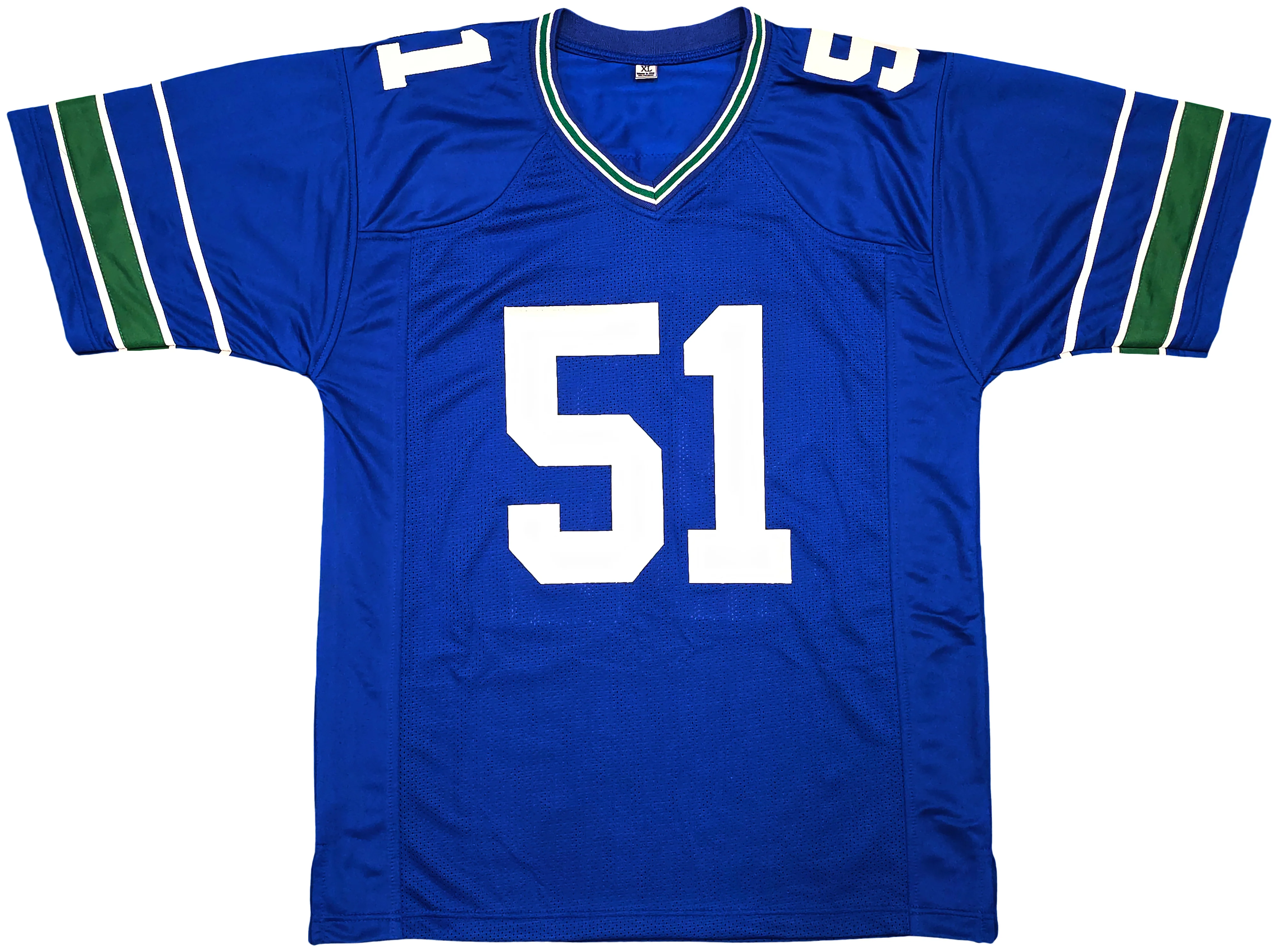 Seattle Seahawks Bruce Irvin Autographed Blue Throwback Jersey "SB XLVIII Champs" MCS Holo Stock #257839 - Image 5