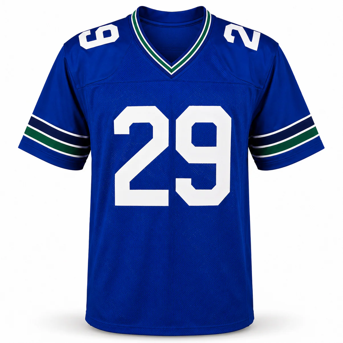 Seattle Seahawks Earl Thomas III Autographed Blue Throwback Jersey Beckett BAS Witness Stock #262454 - Image 5