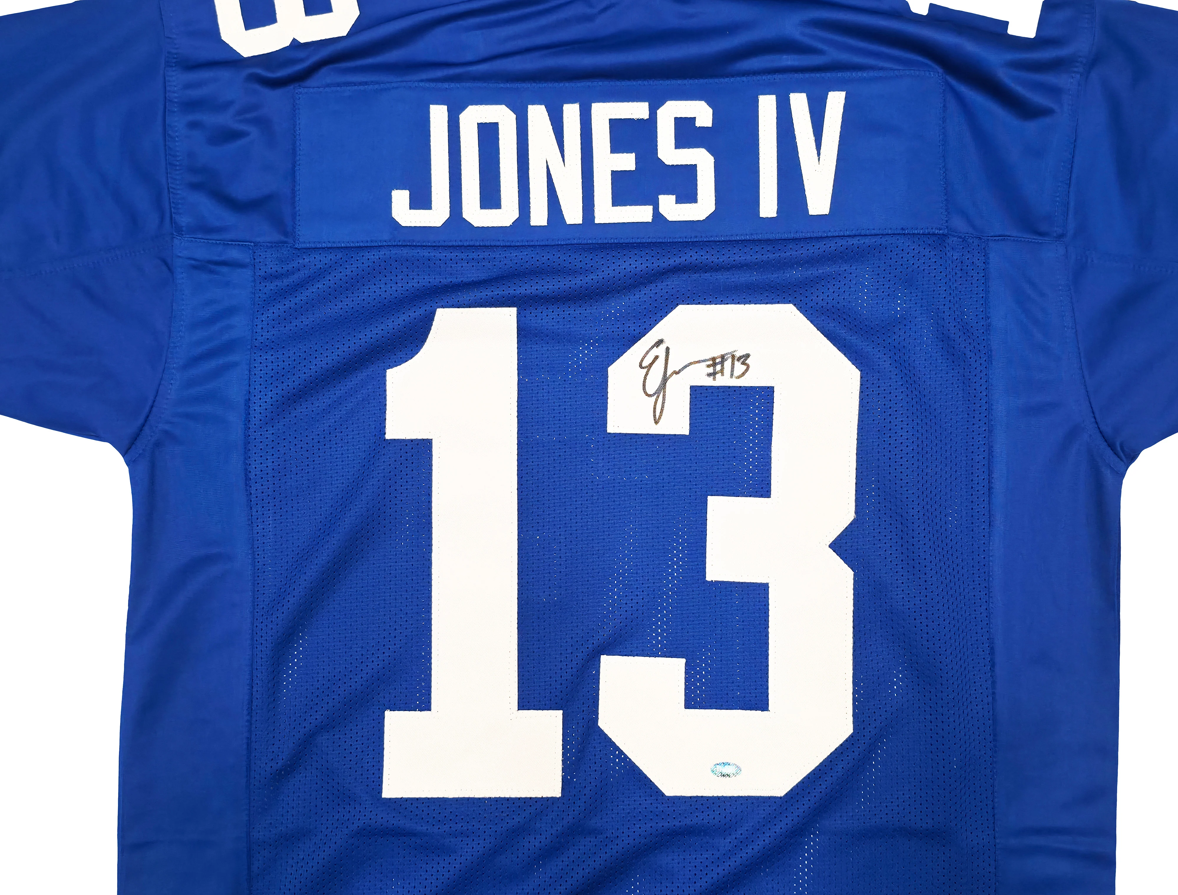 Seattle Seahawks Ernest Jones IV Autographed Blue Jersey MCS Holo Stock #242558 - Image 3