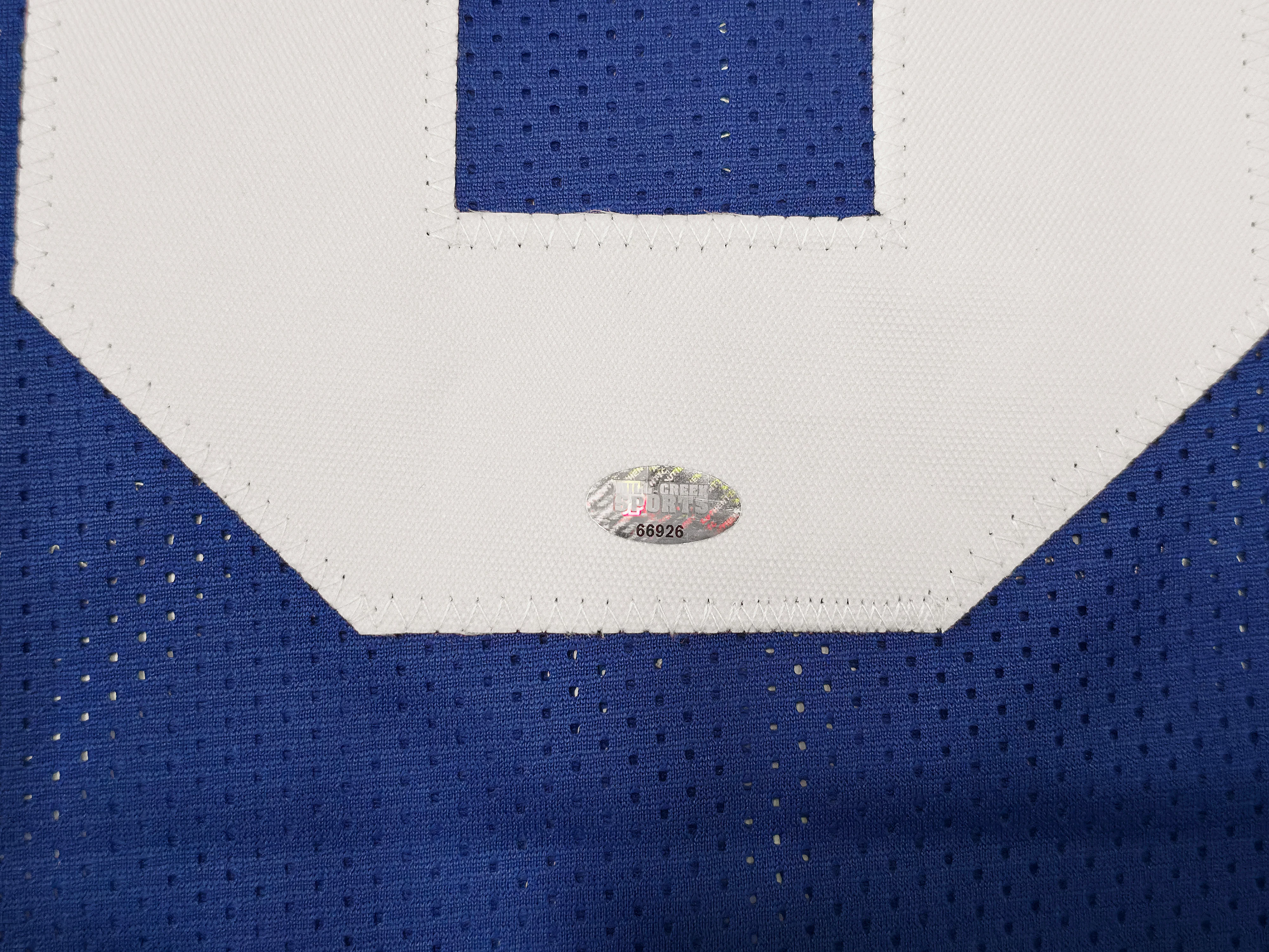 Seattle Seahawks Ernest Jones IV Autographed Blue Jersey MCS Holo Stock #242558 - Image 5