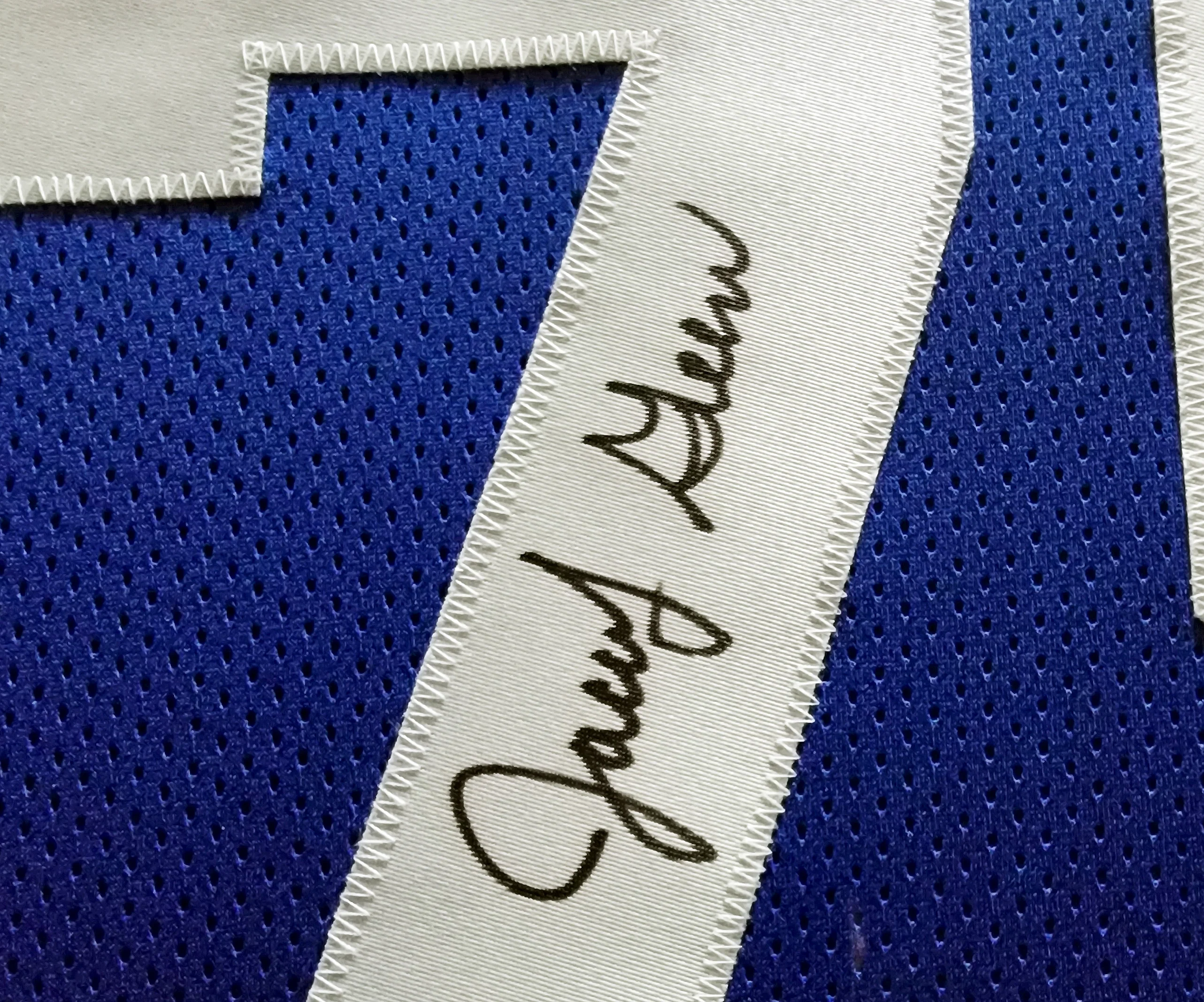 Seattle Seahawks Jacob Green Autographed Framed Blue Jersey MCS Holo Stock #200921 - Image 3