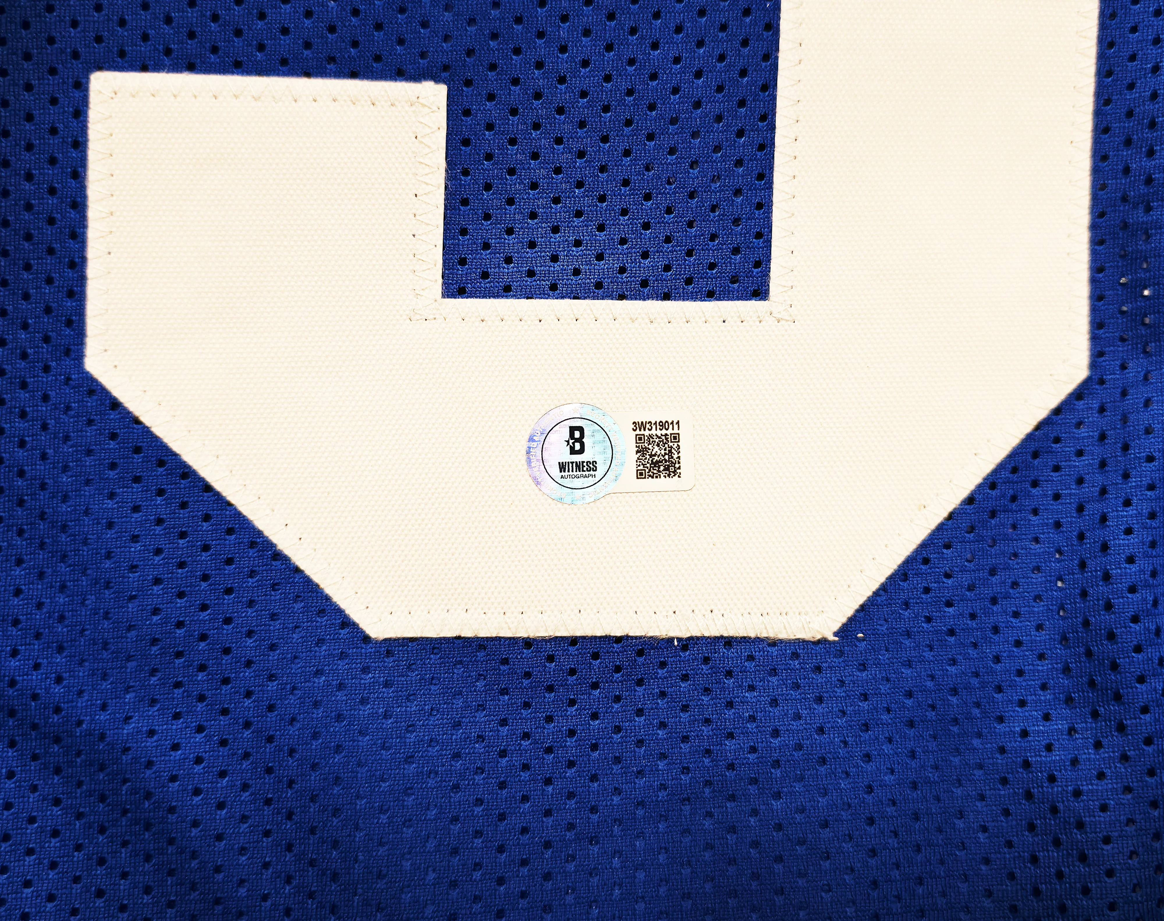 Seattle Seahawks Kam Chancellor Autographed Blue Throwback Jersey Beckett BAS Witness Stock #259852 - Image 5