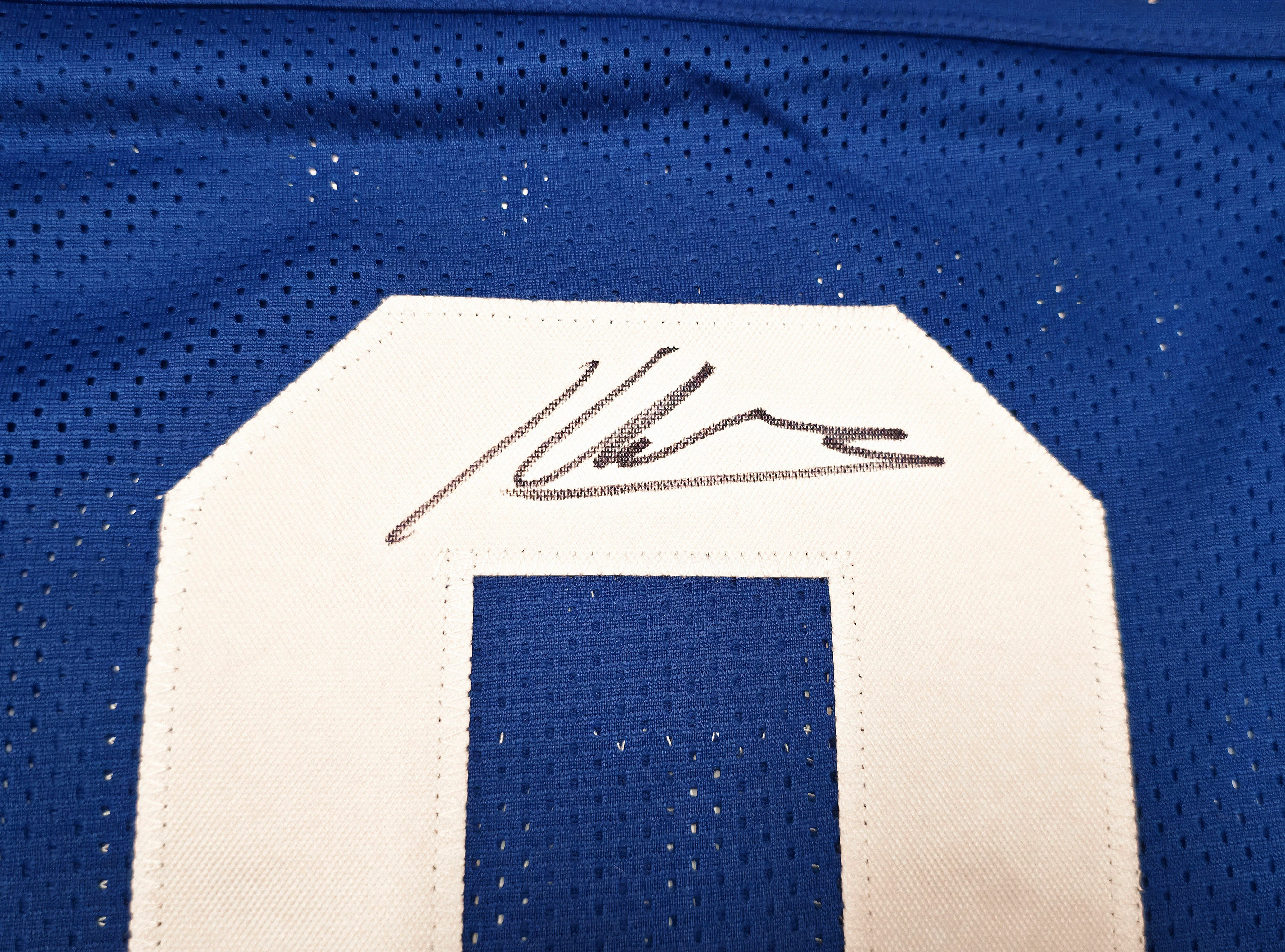 Seattle Seahawks Kenneth Walker III Autographed Blue Throwback Jersey "SB LX MVP" Beckett BAS Witness Stock #262404 - Image 3